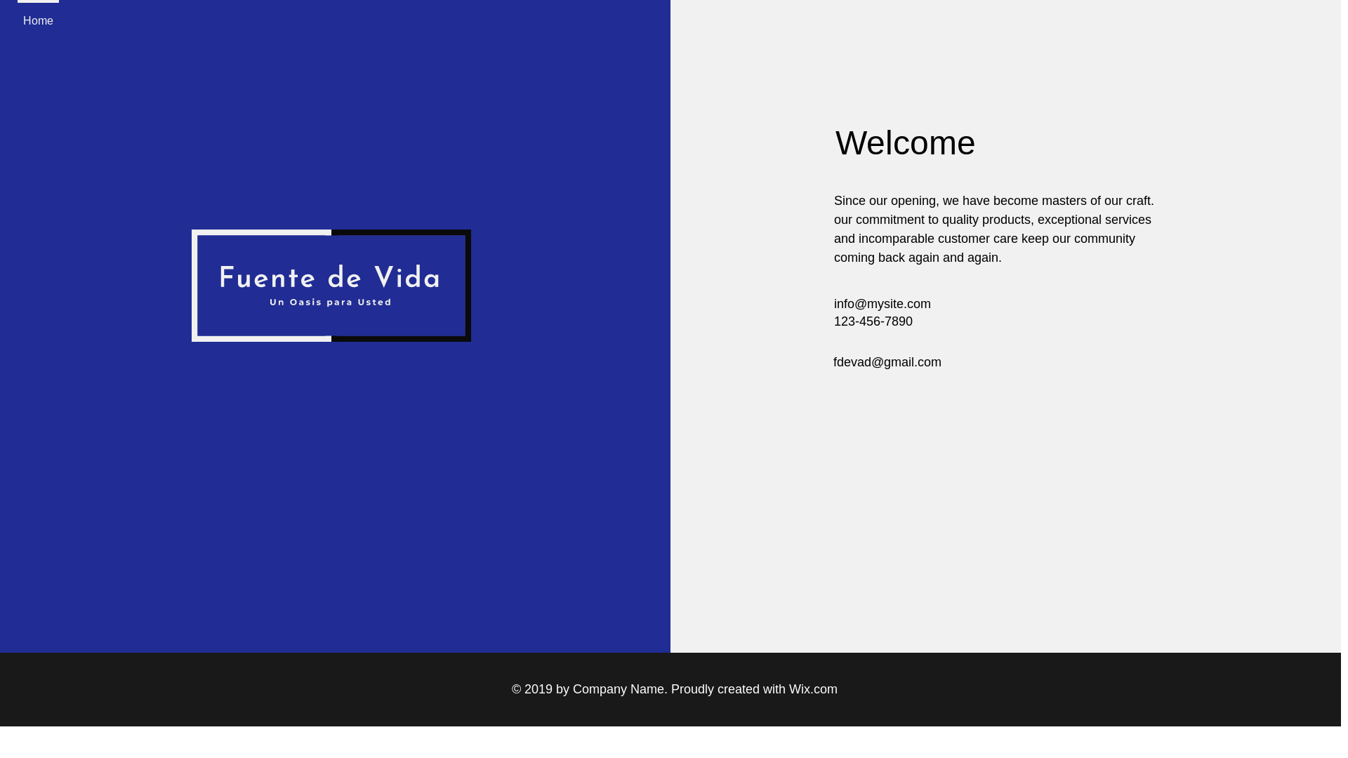 website screenshot of https://iglesiaoasisfuentedevidasf.com/