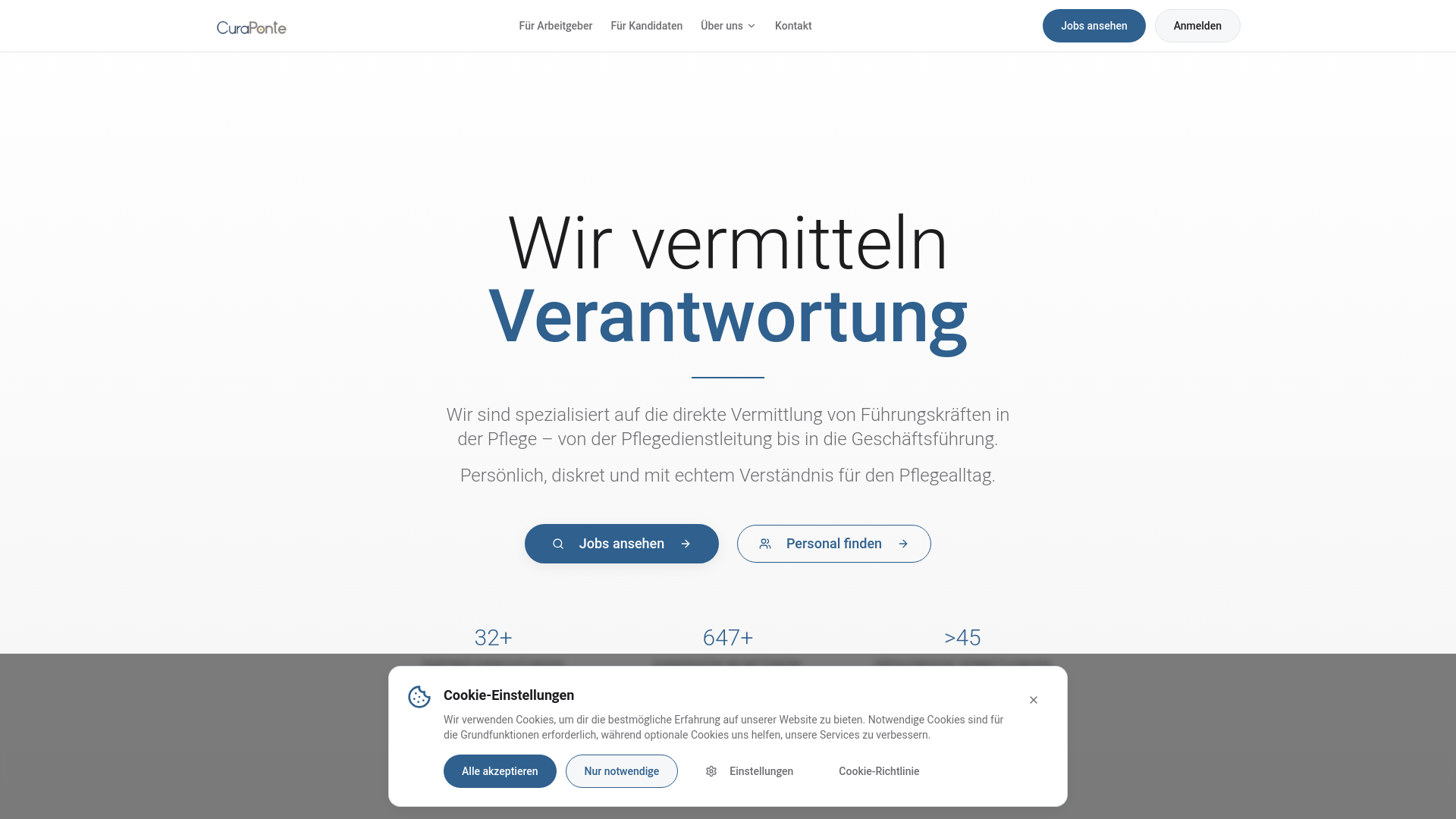 website screenshot of https://team-curaponte.com