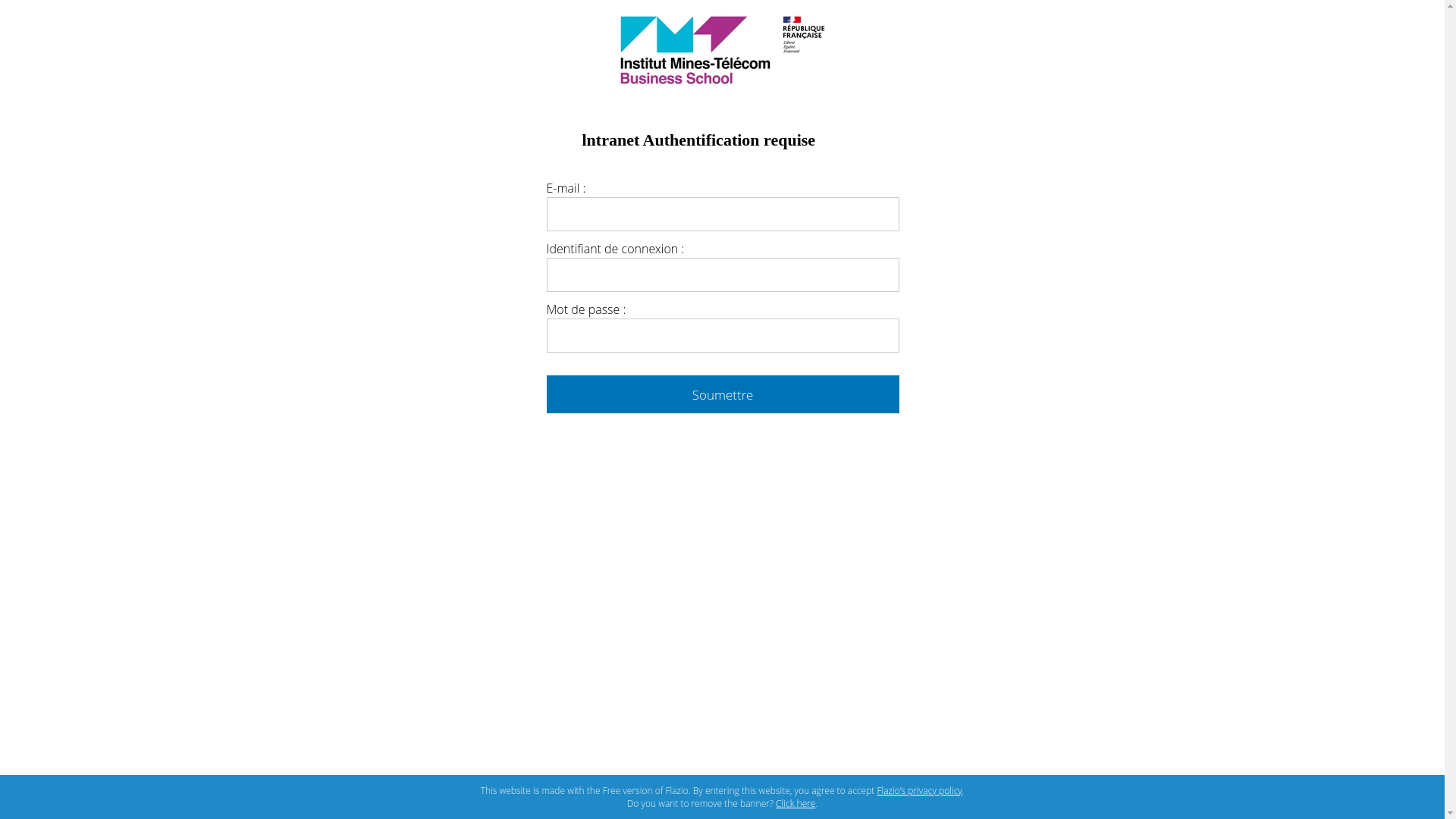 website screenshot of https://imt-telecomadvance.flazio.com/
