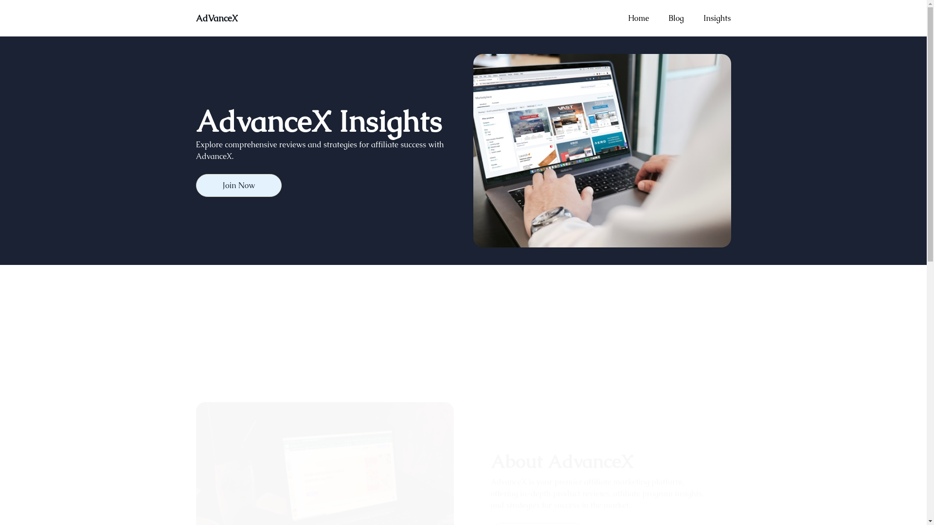 website screenshot of https://advancexx.com/