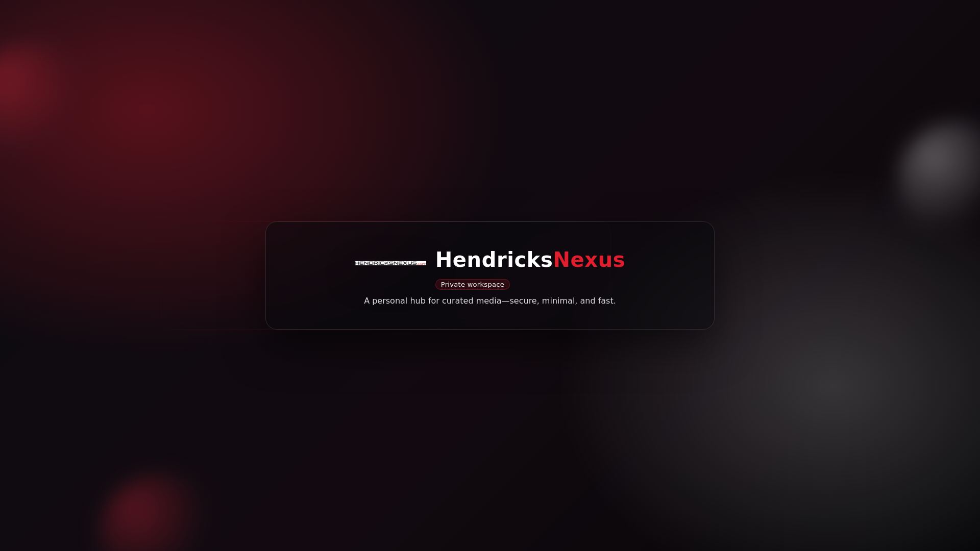 website screenshot of https://hendricksnexus.pages.dev/