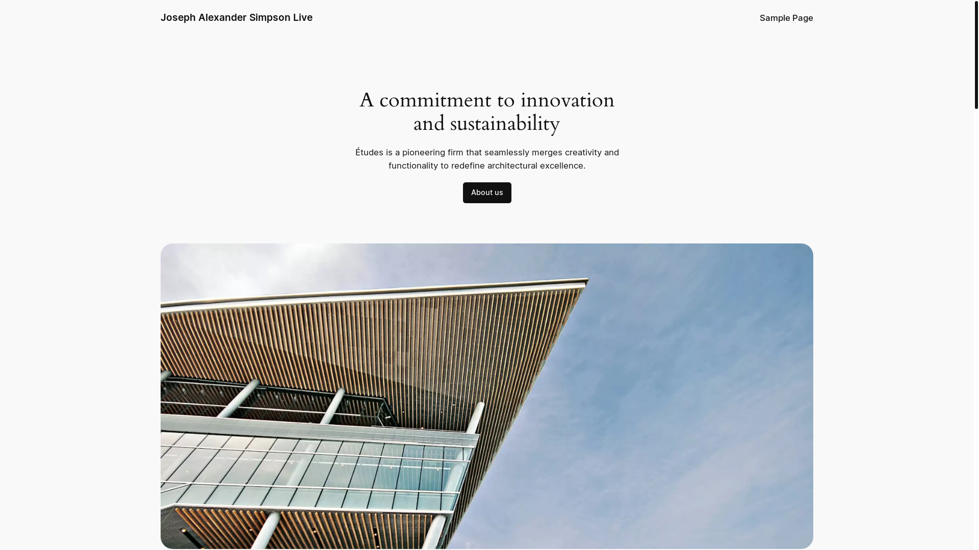 website screenshot of https://josephas.live/