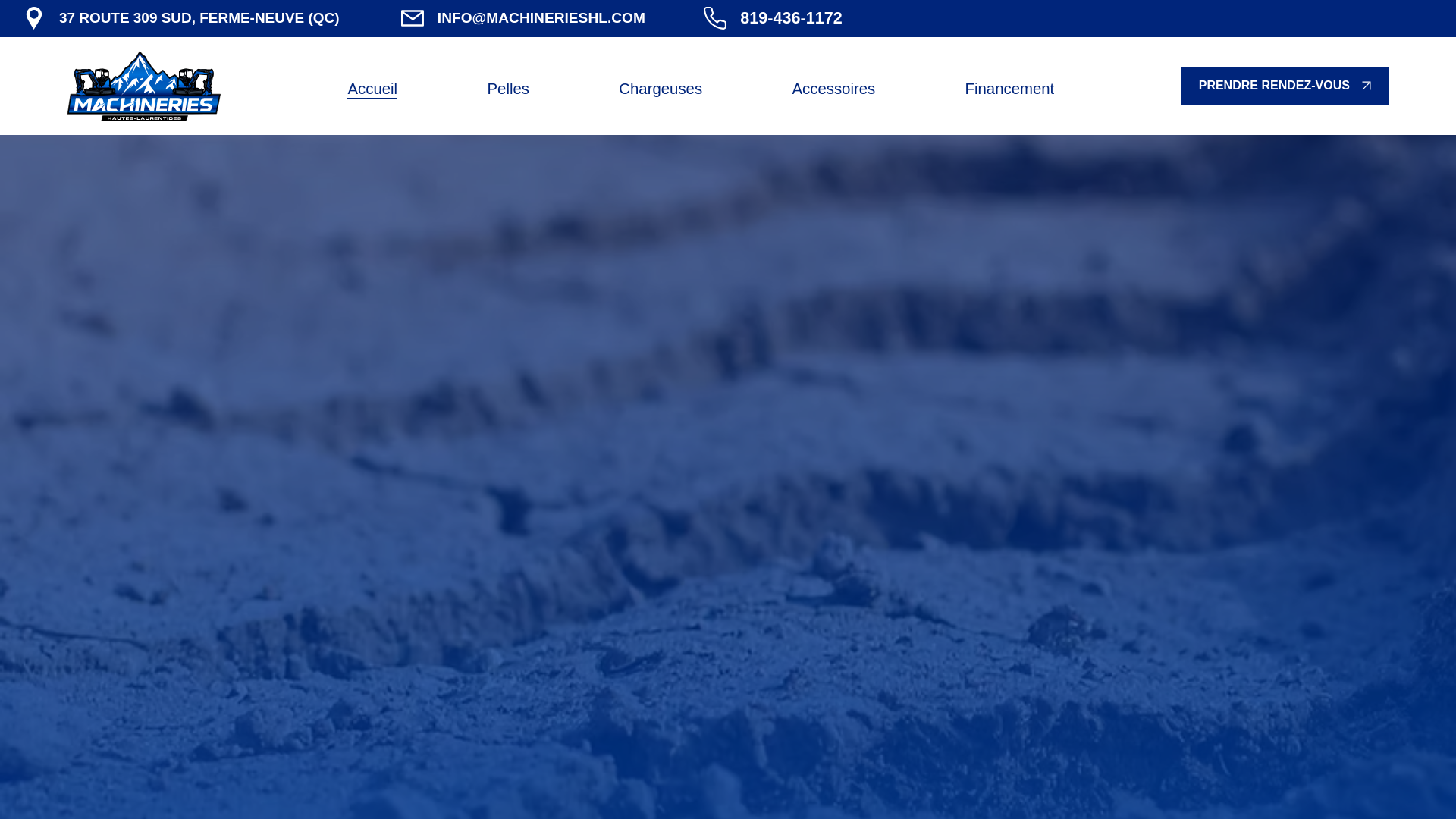 website screenshot of https://machinerieshl.ca