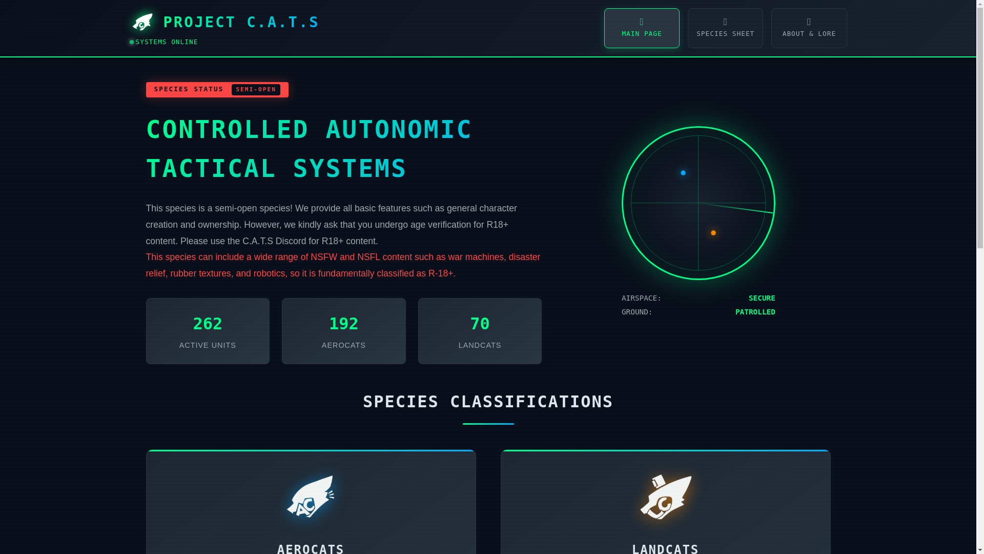 website screenshot of https://projectcats.pages.dev/