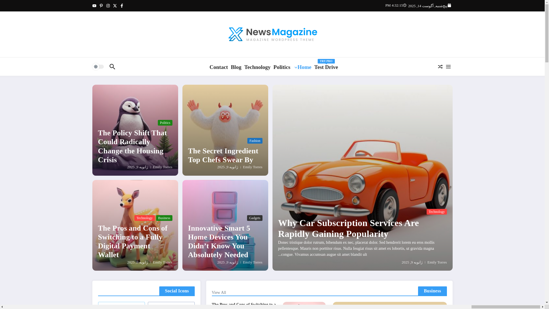 website screenshot of https://dgryan.ir/