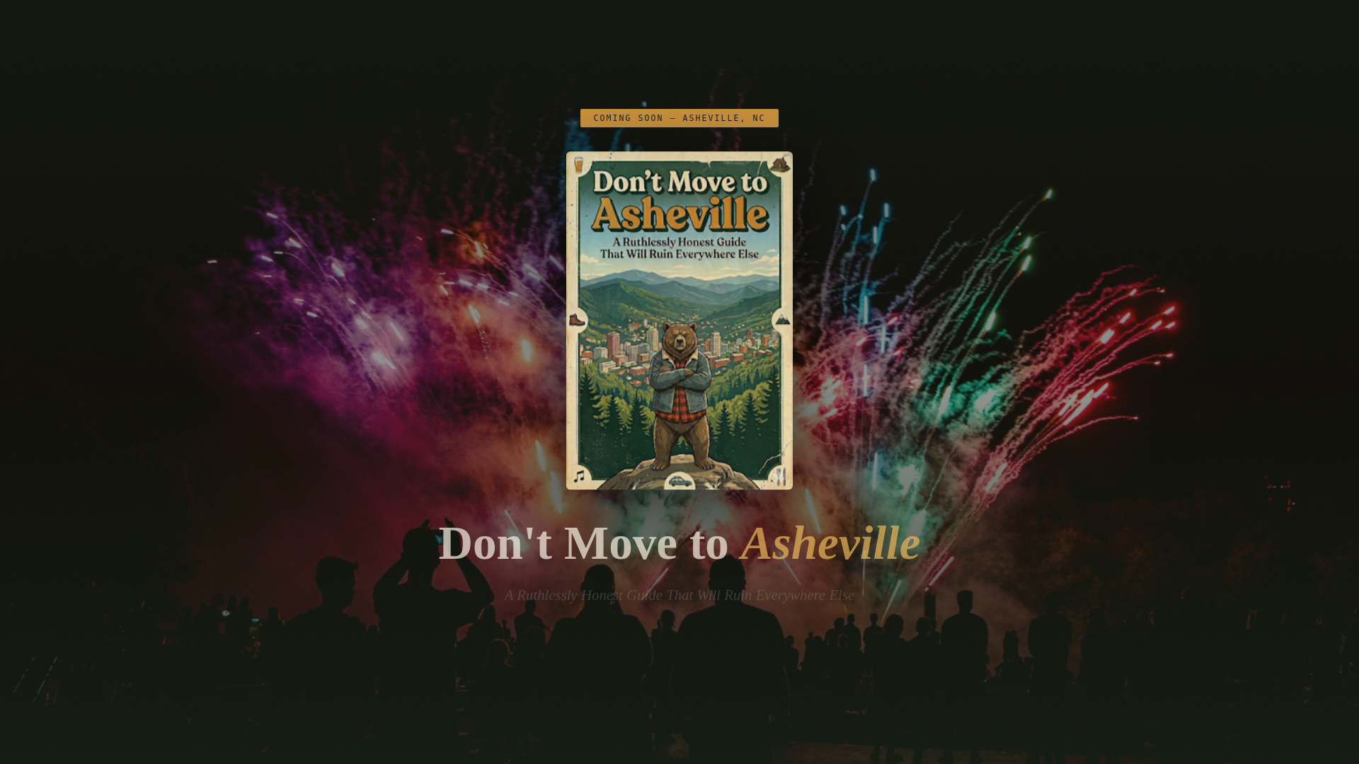 website screenshot of https://dontmovetoasheville.pages.dev/