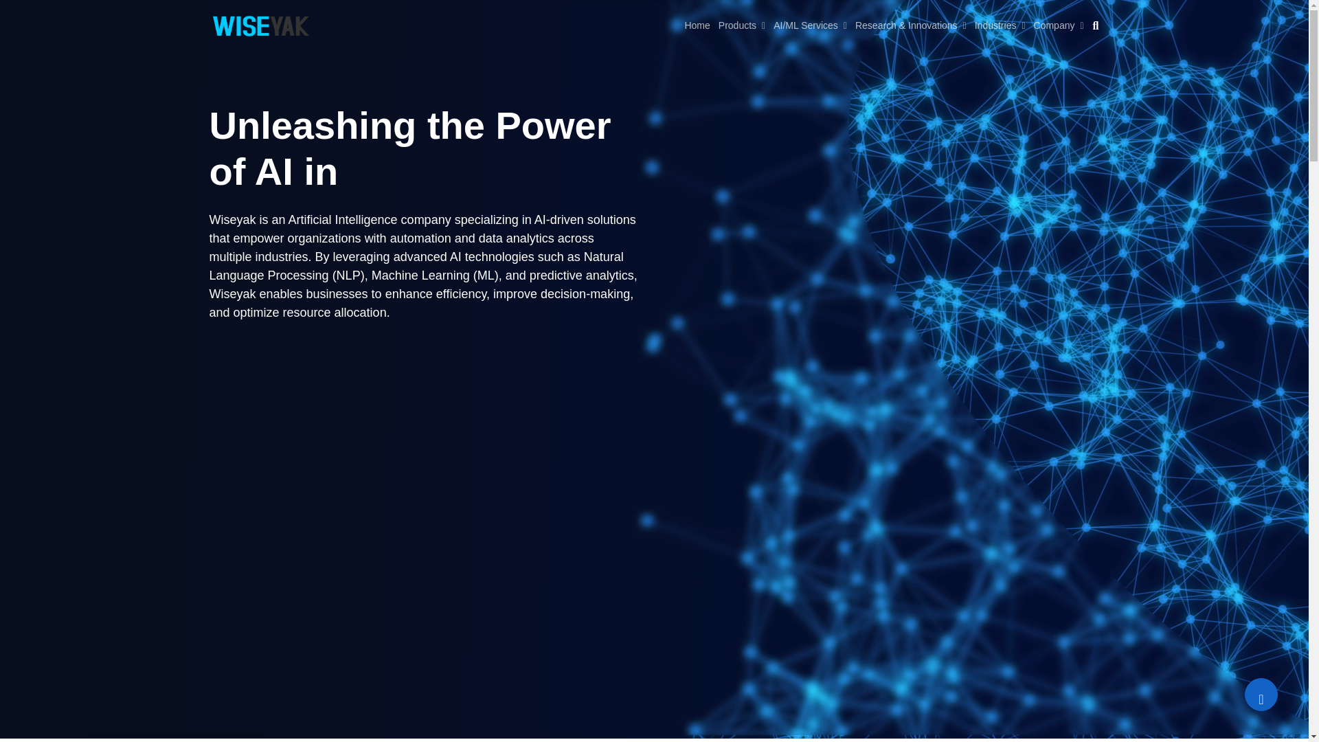 website screenshot of https://wiseyak.com/