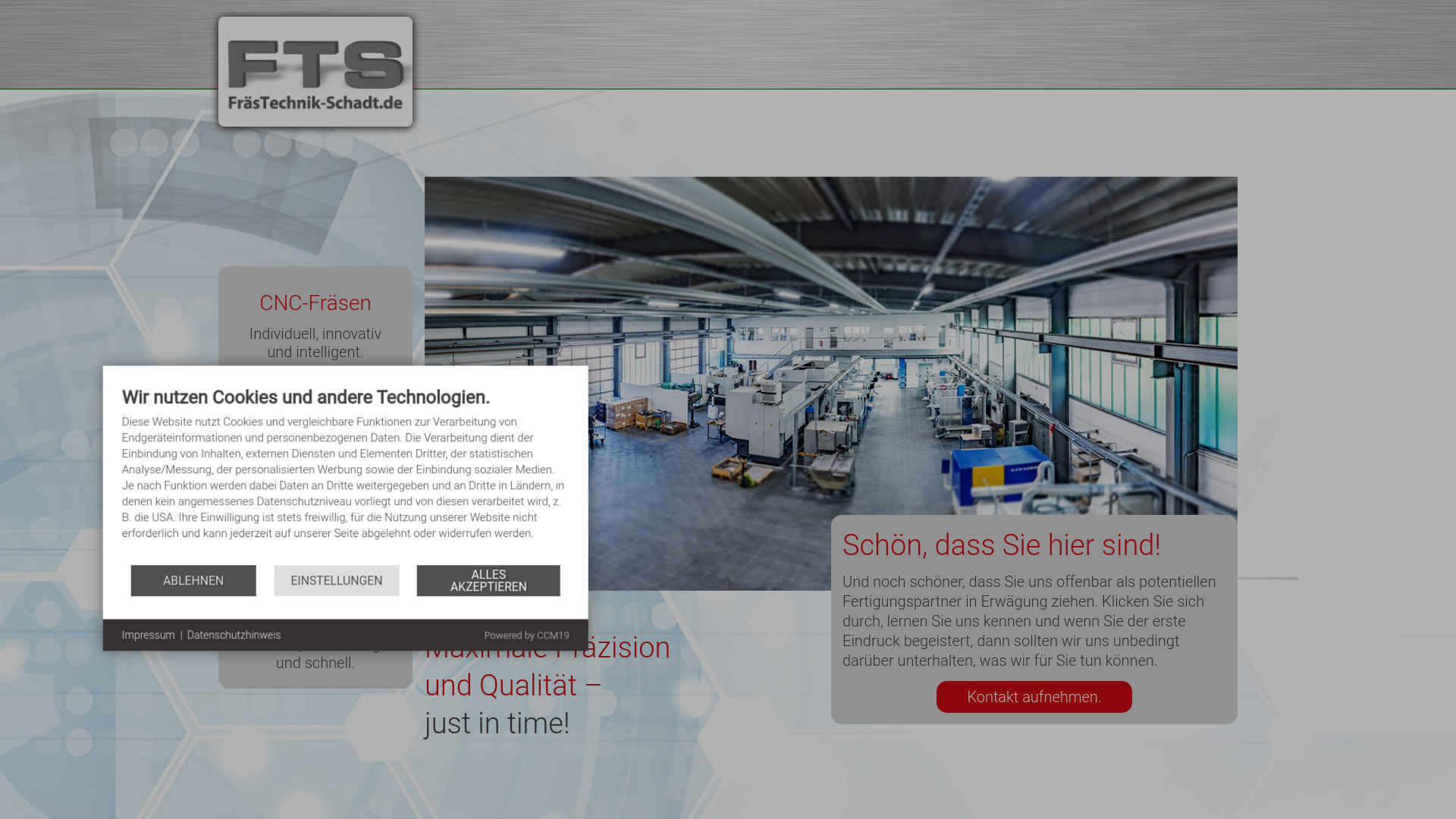 website screenshot of https://schadt-fraestechnik-gmbh.com/