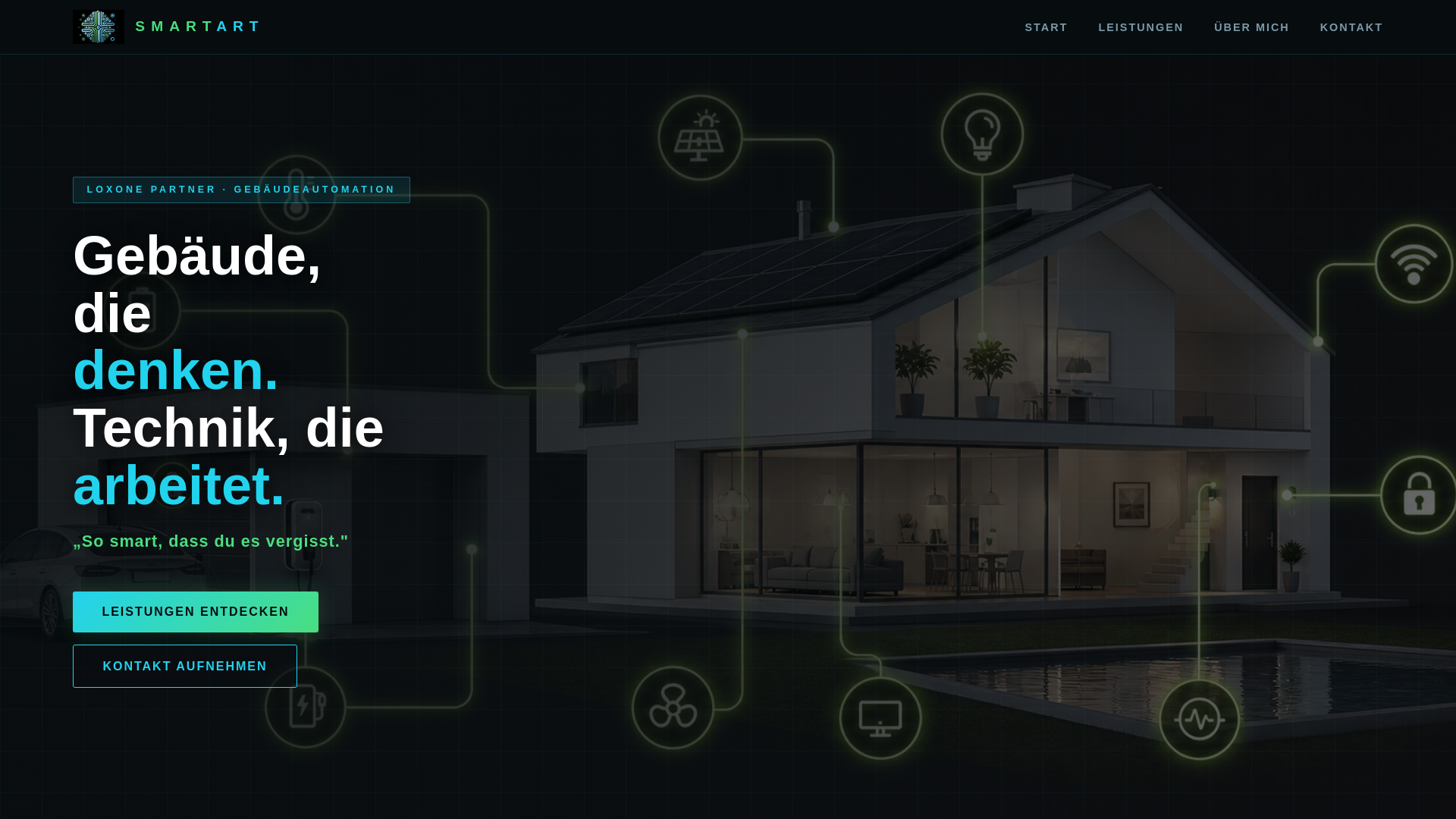 website screenshot of https://smartart-automation.de/
