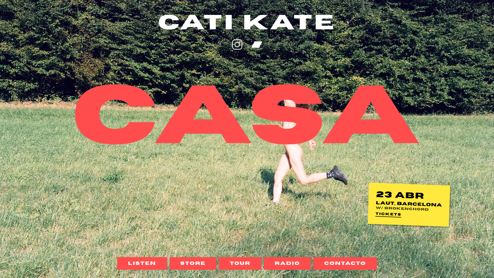 website screenshot of https://catikate.com