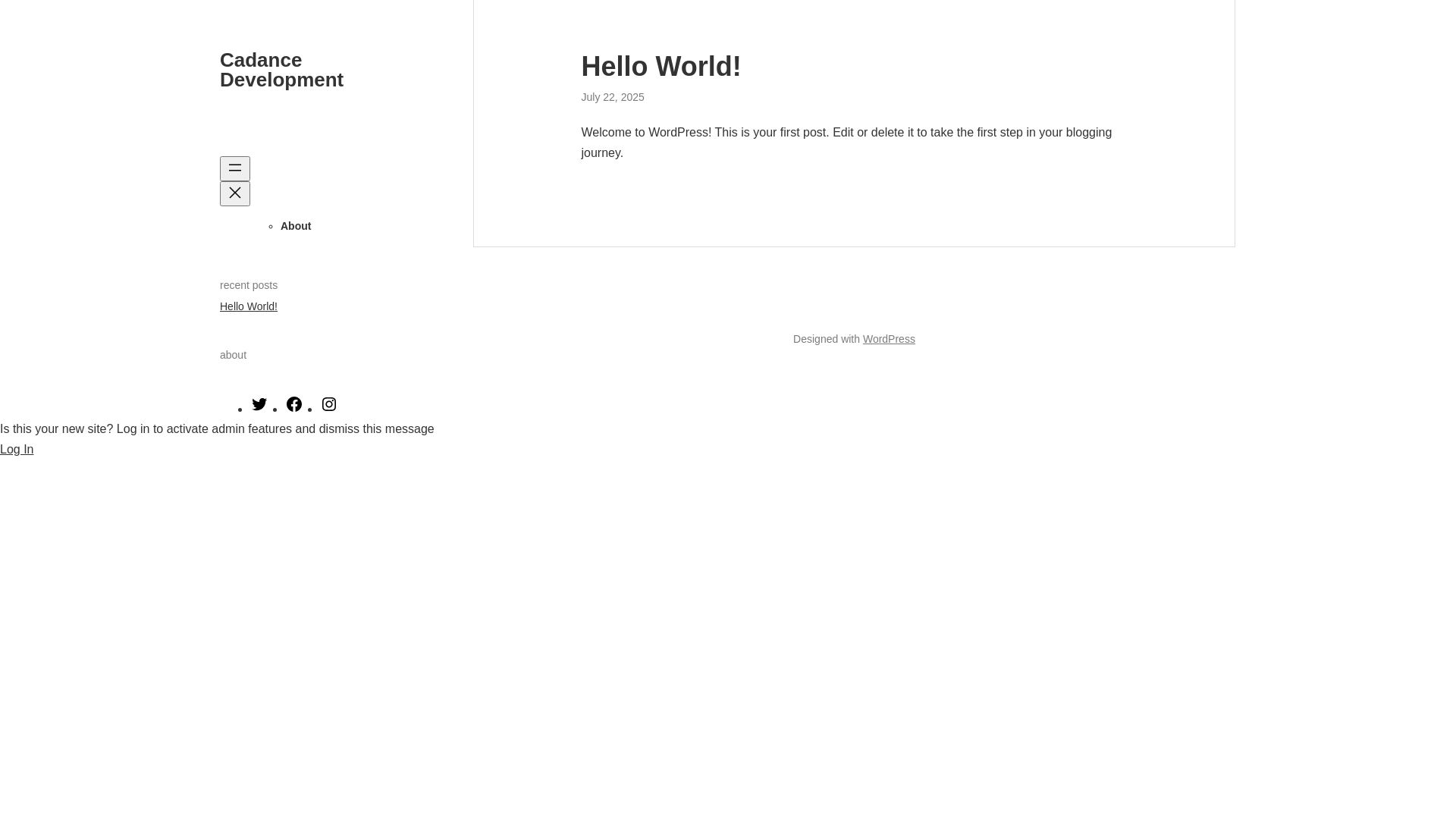 website screenshot of https://cadancedevelopment.com/