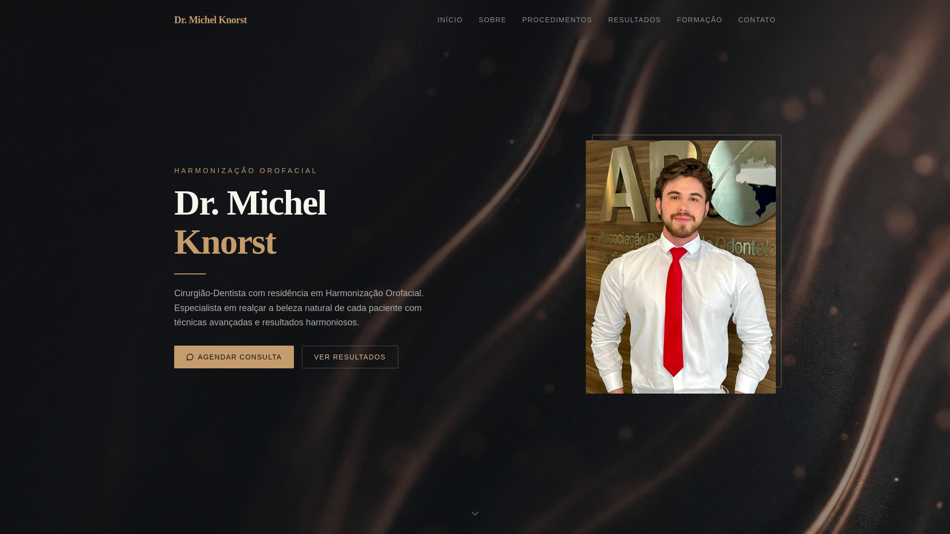 website screenshot of https://michelknorst.com