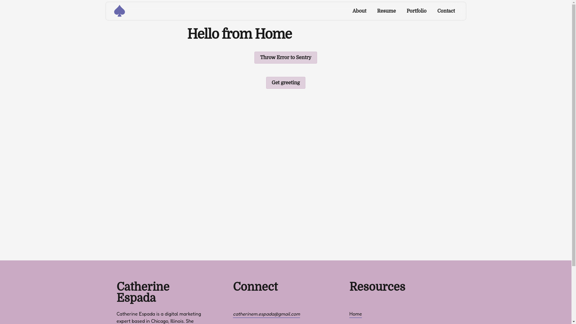 website screenshot of https://catherineespada.com/