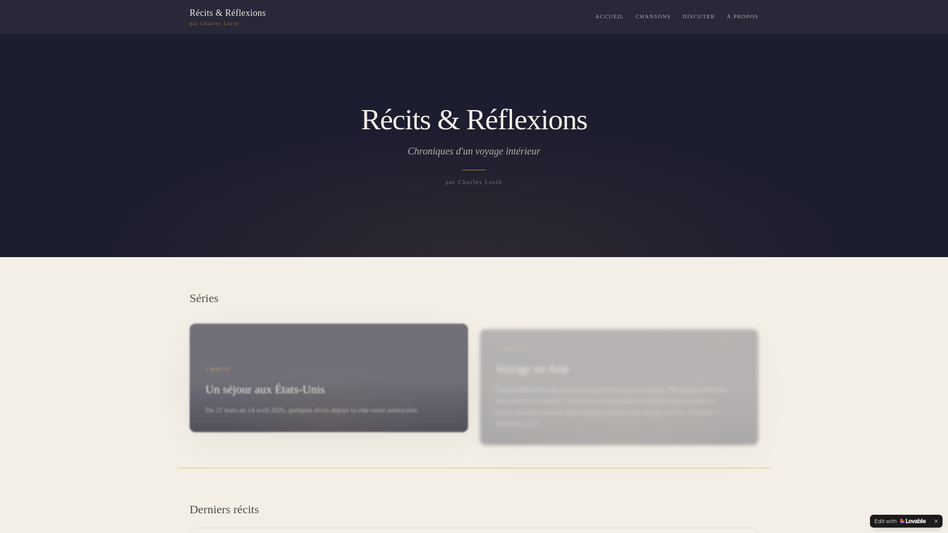 website screenshot of https://charleslorin.com/