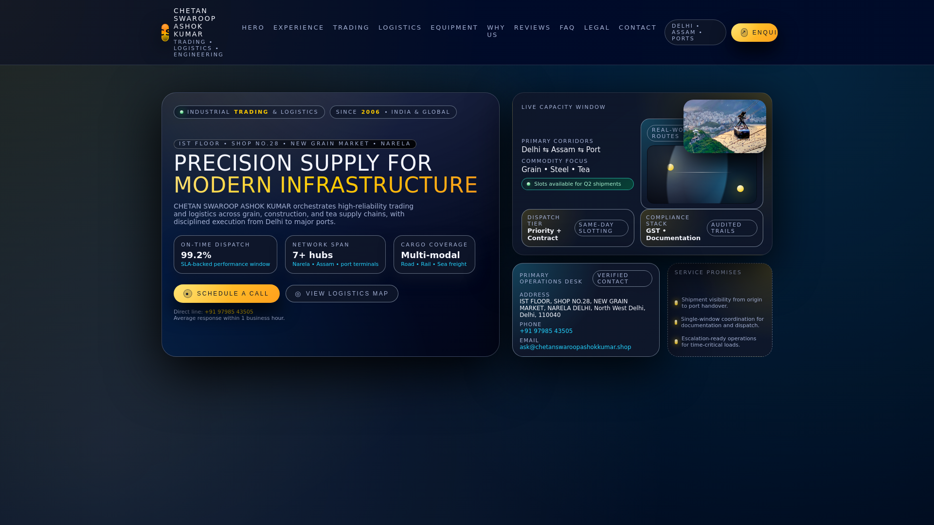 website screenshot of https://chetanswaroopashokkumar.shop/