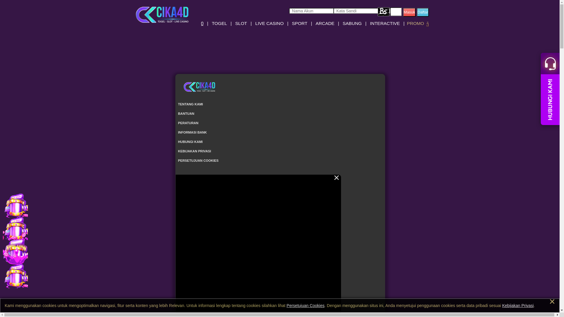 website screenshot of https://cika4dteam26.lat/