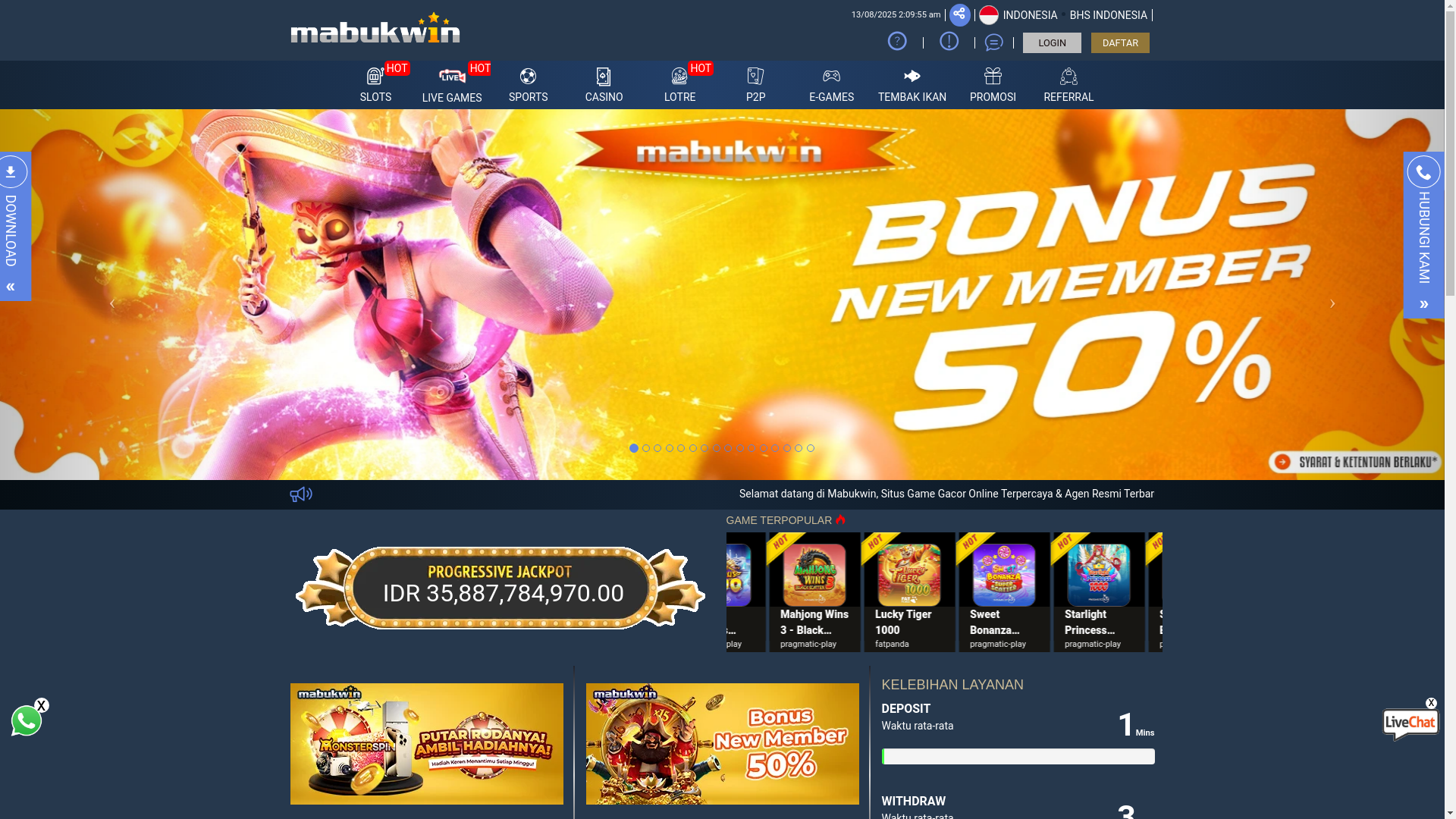 website screenshot of https://mabukwinterbaik.com/