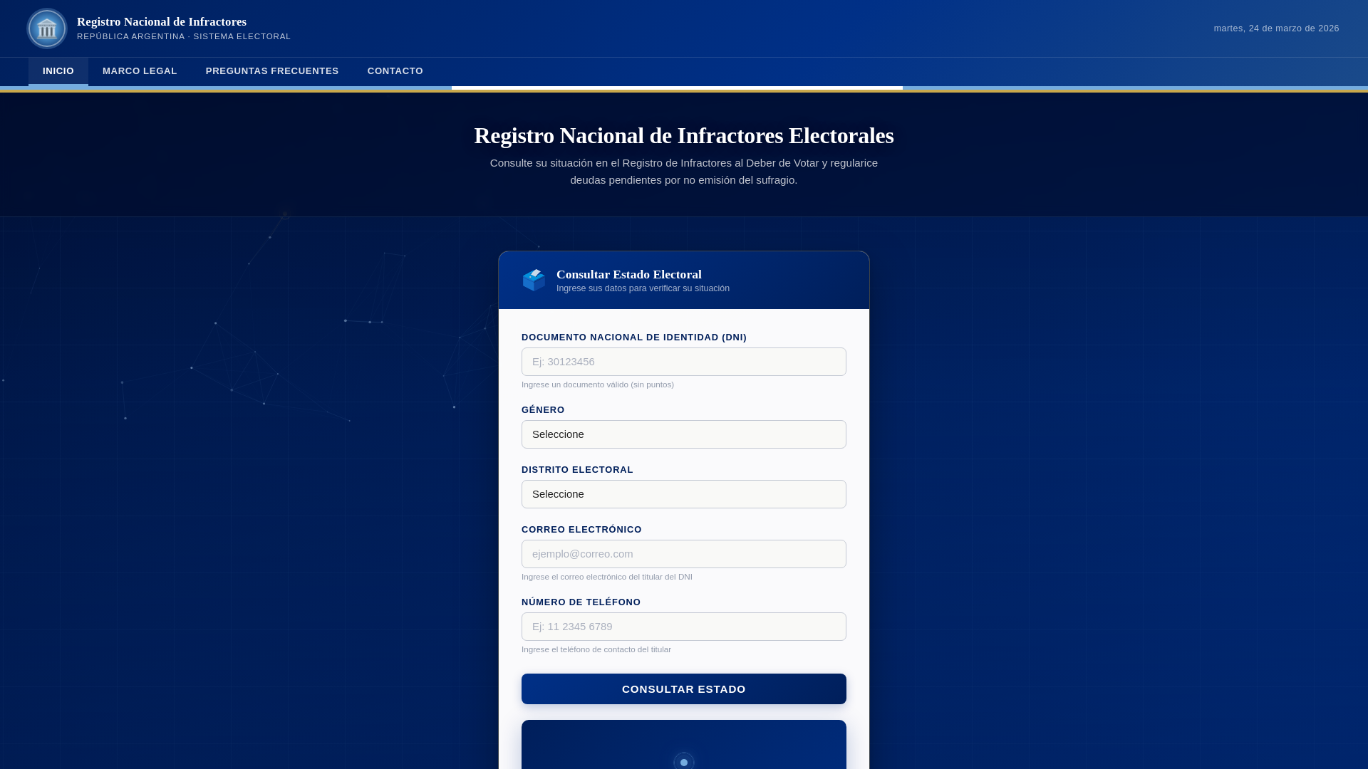 website screenshot of https://registrocne.com/