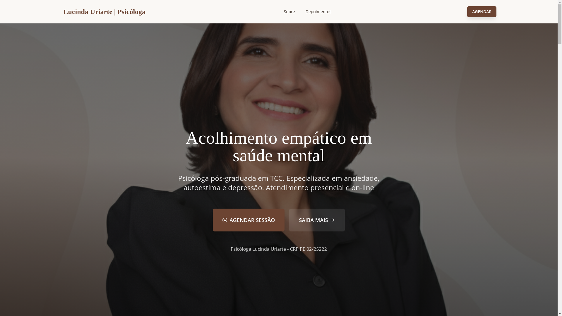 website screenshot of https://lucindauriarte.pages.dev/