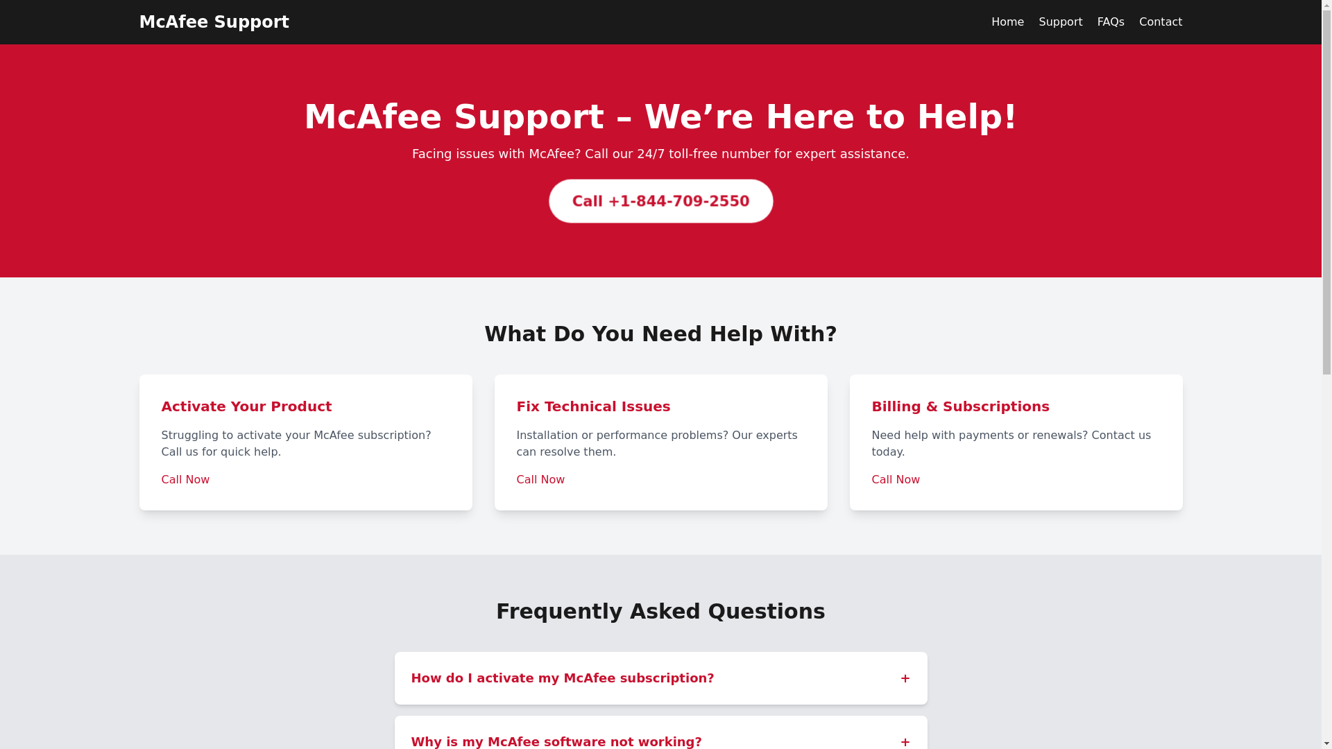 website screenshot of https://mcofee-aggg.pages.dev/