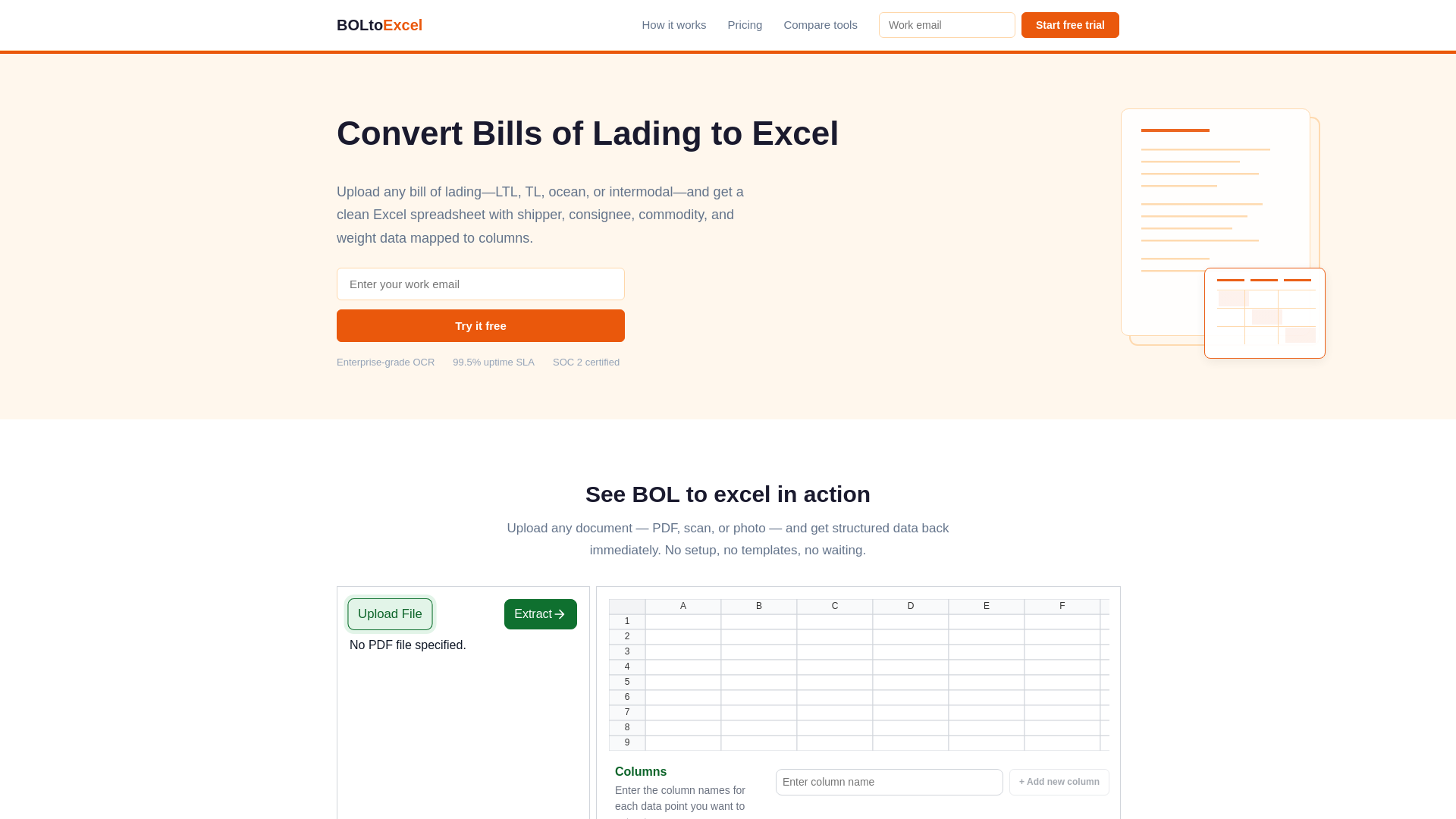 website screenshot of https://boltoexcel.com/