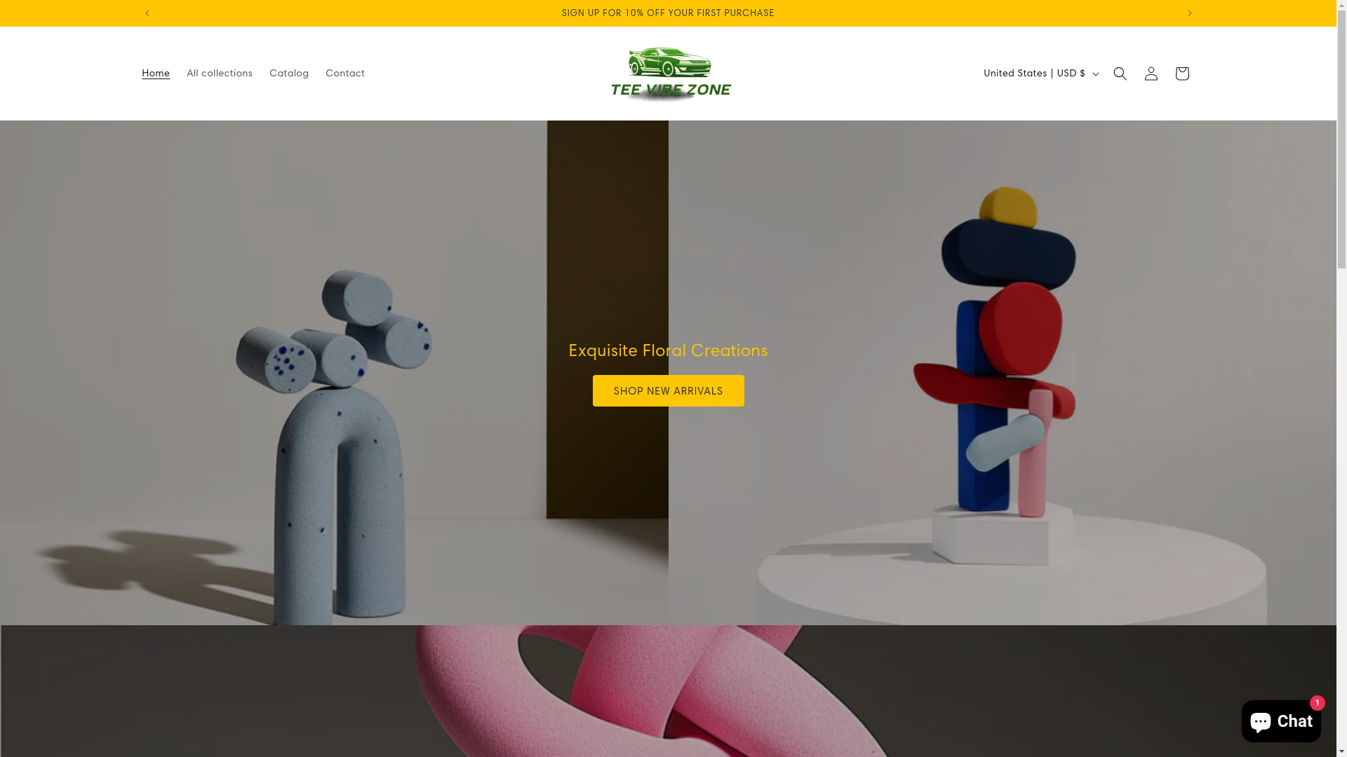website screenshot of https://teevibezone.com/