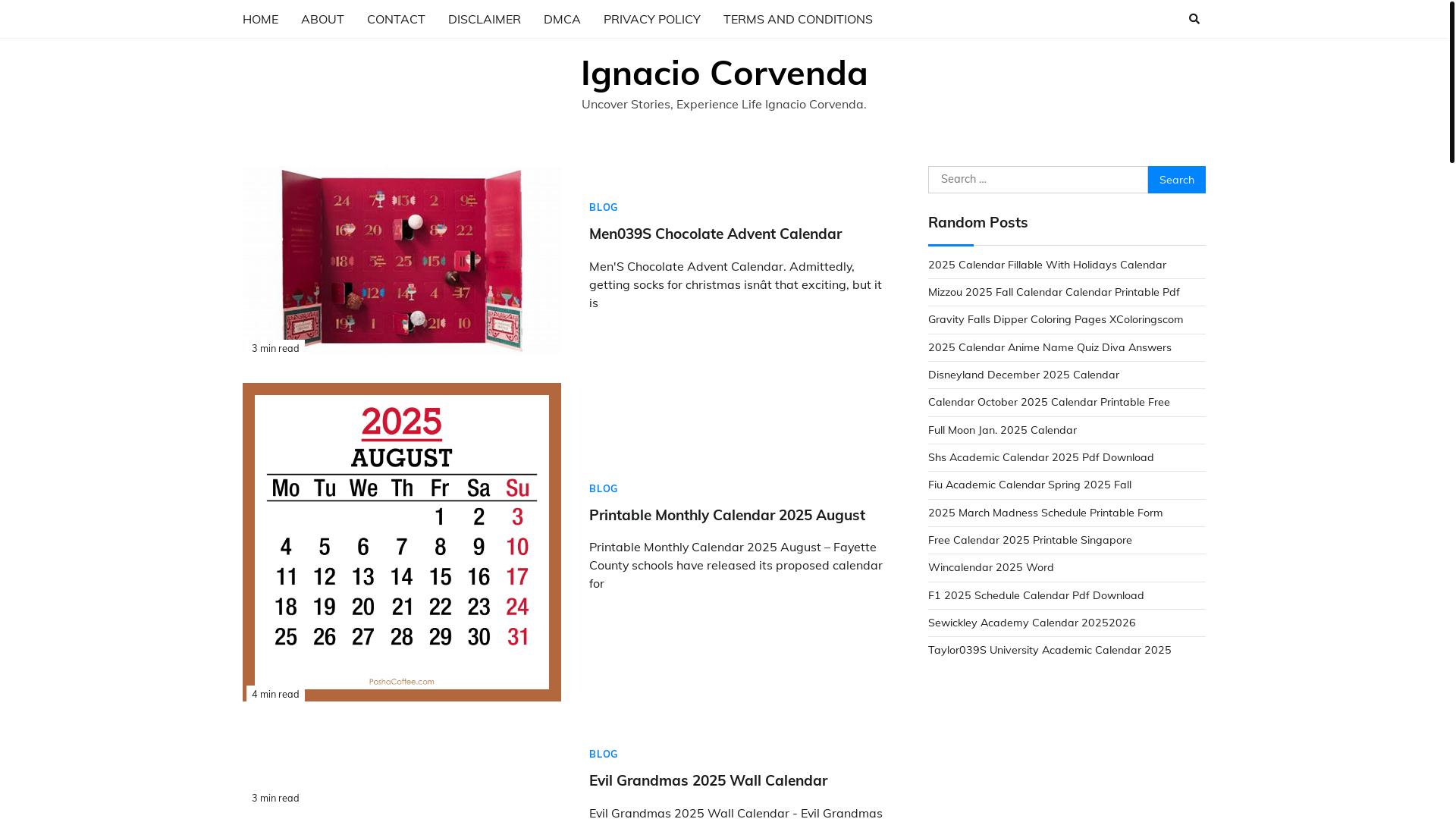 website screenshot of https://ignaciocorvenda.pages.dev/