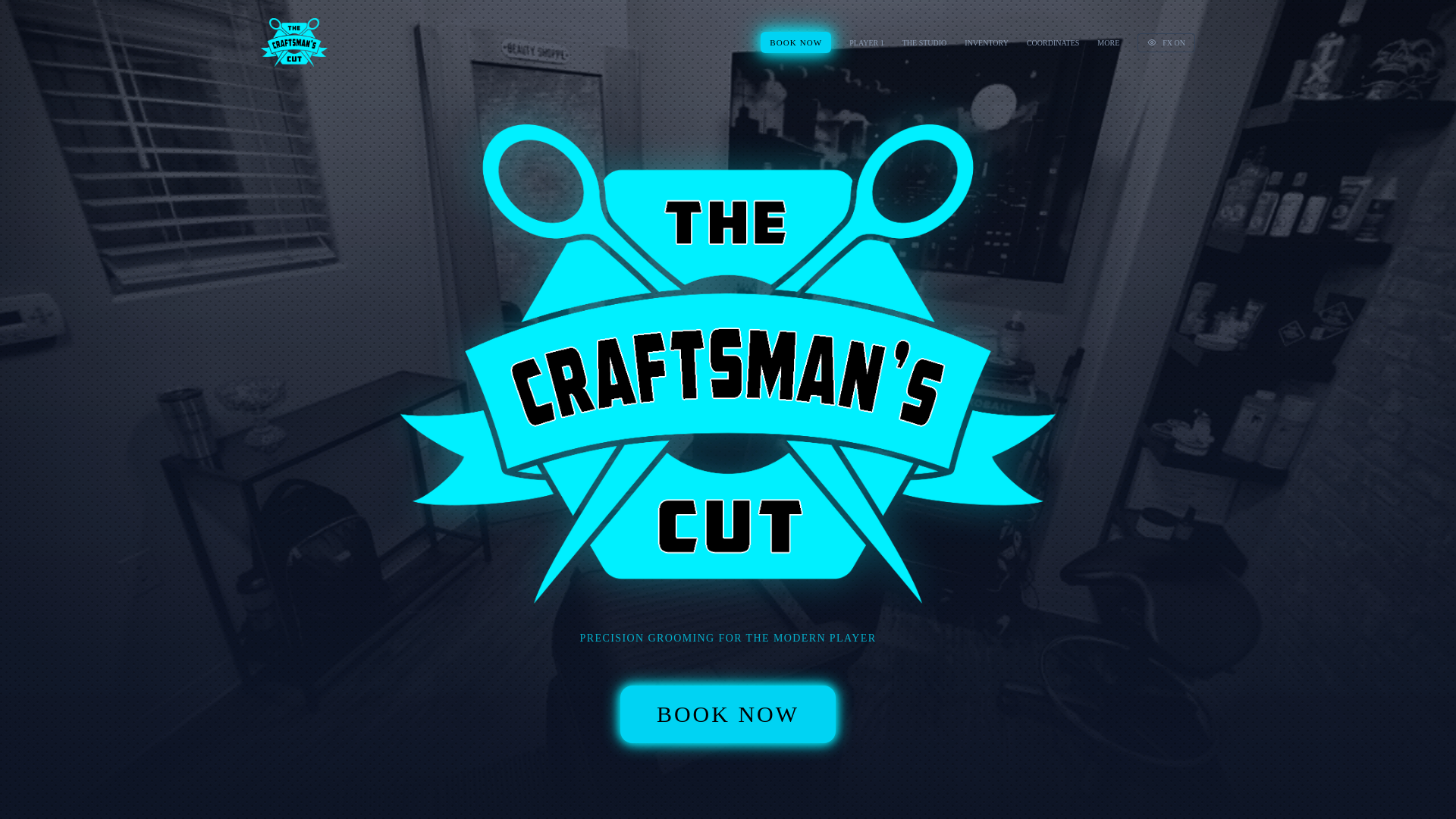 website screenshot of https://thecraftsmanscut.com
