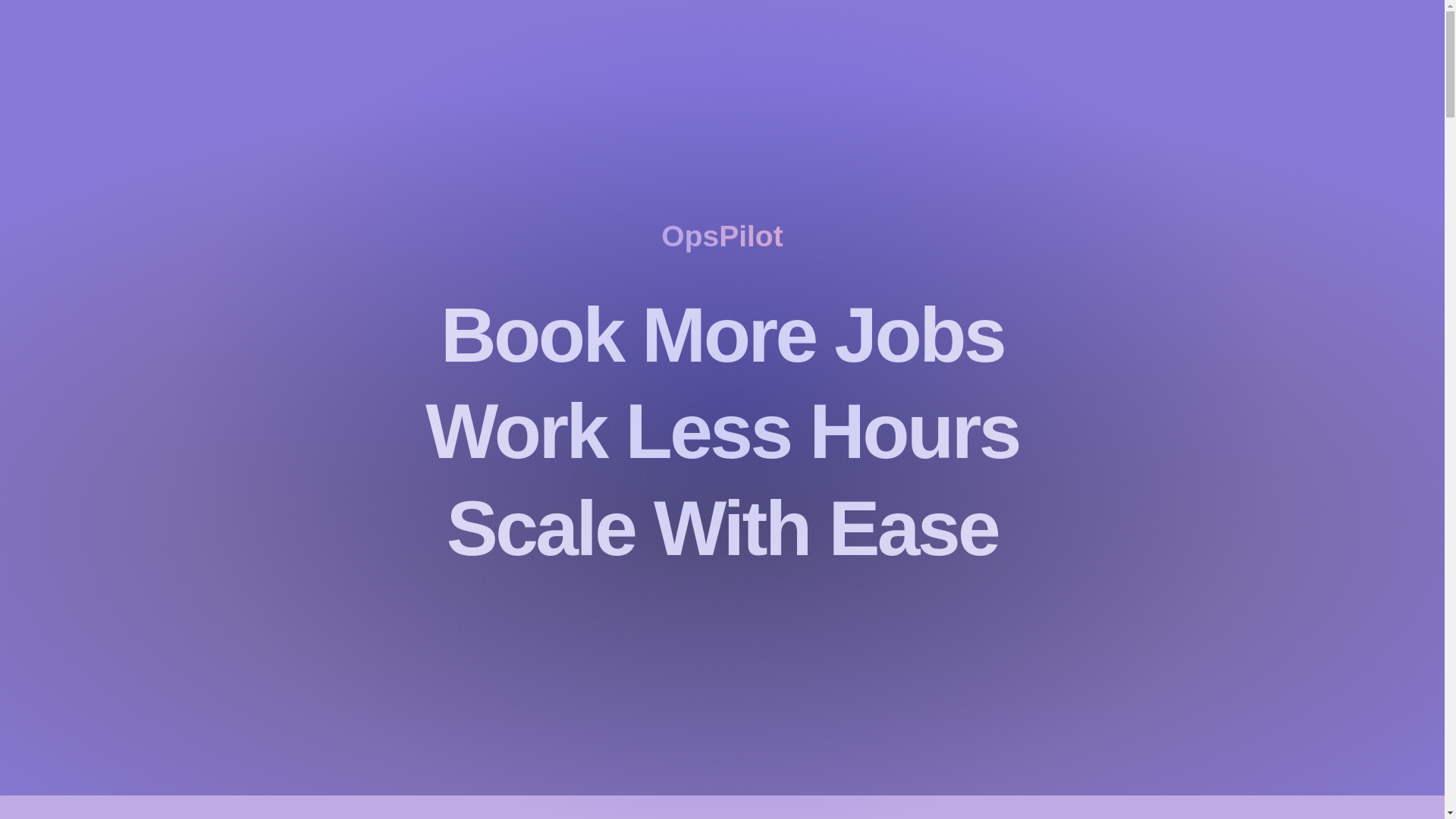 website screenshot of https://scaleopspilot.com/