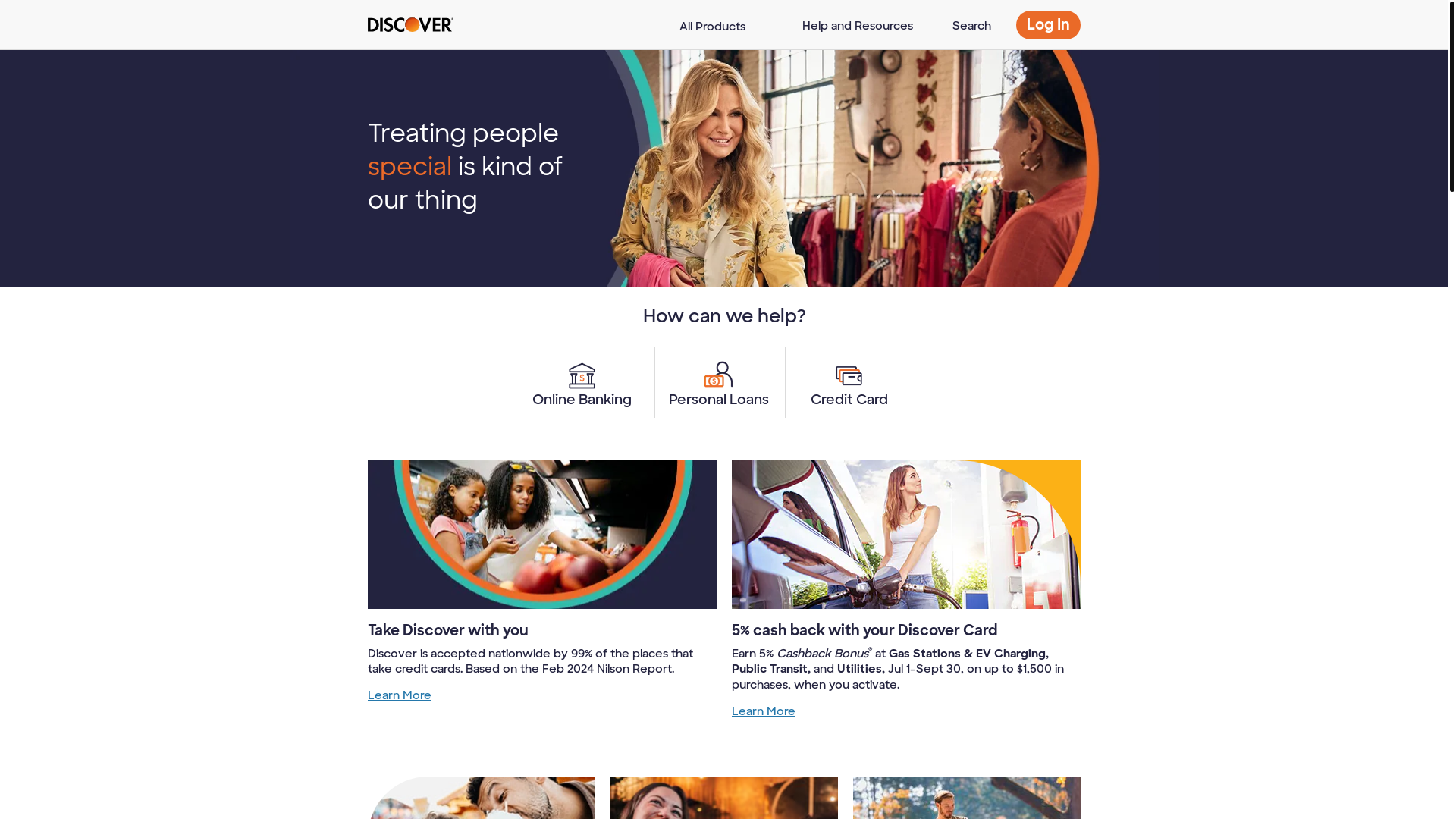website screenshot of https://discoverbank.live/
