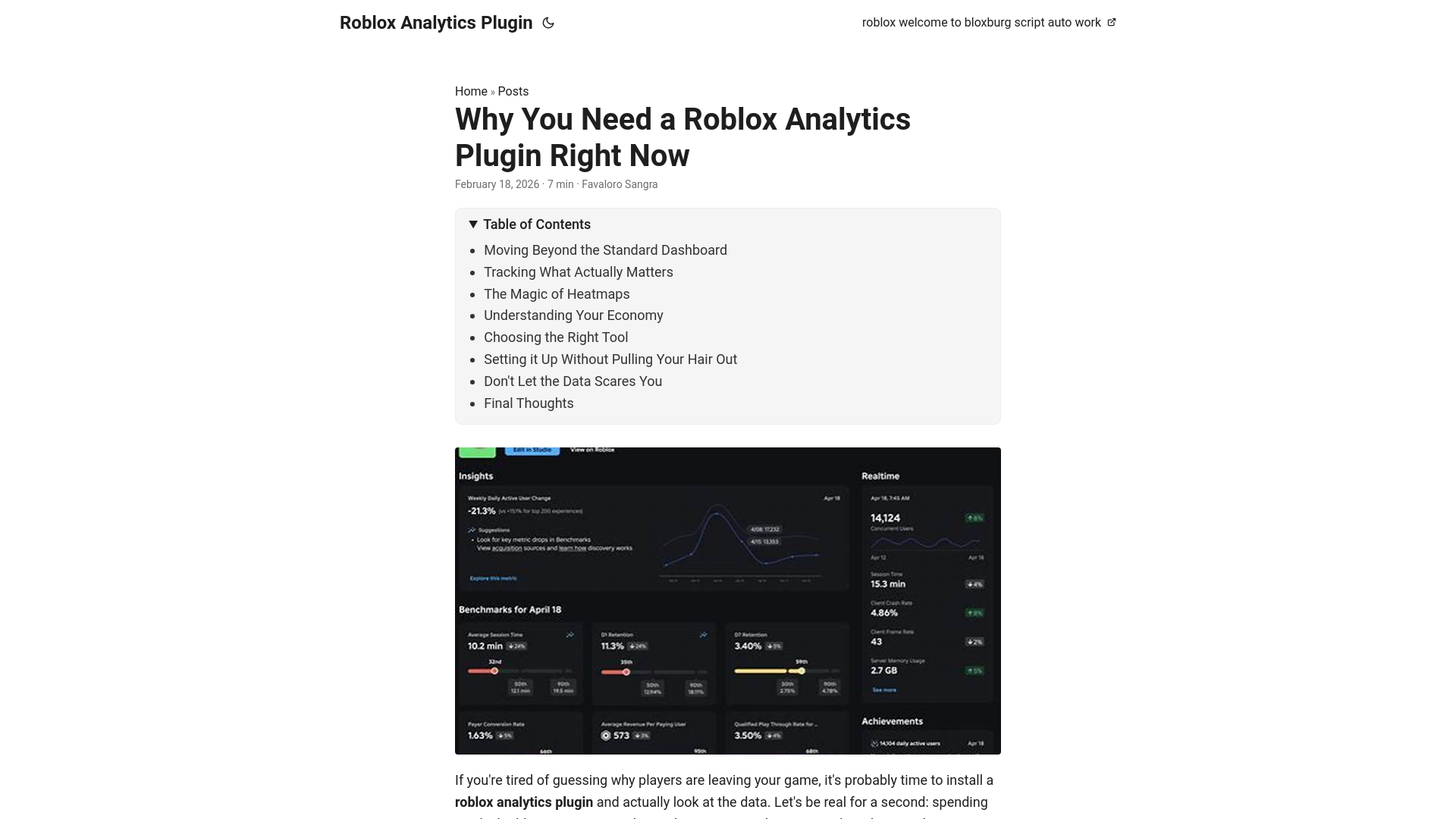 website screenshot of https://roblox-analytics-plugin.pages.dev/