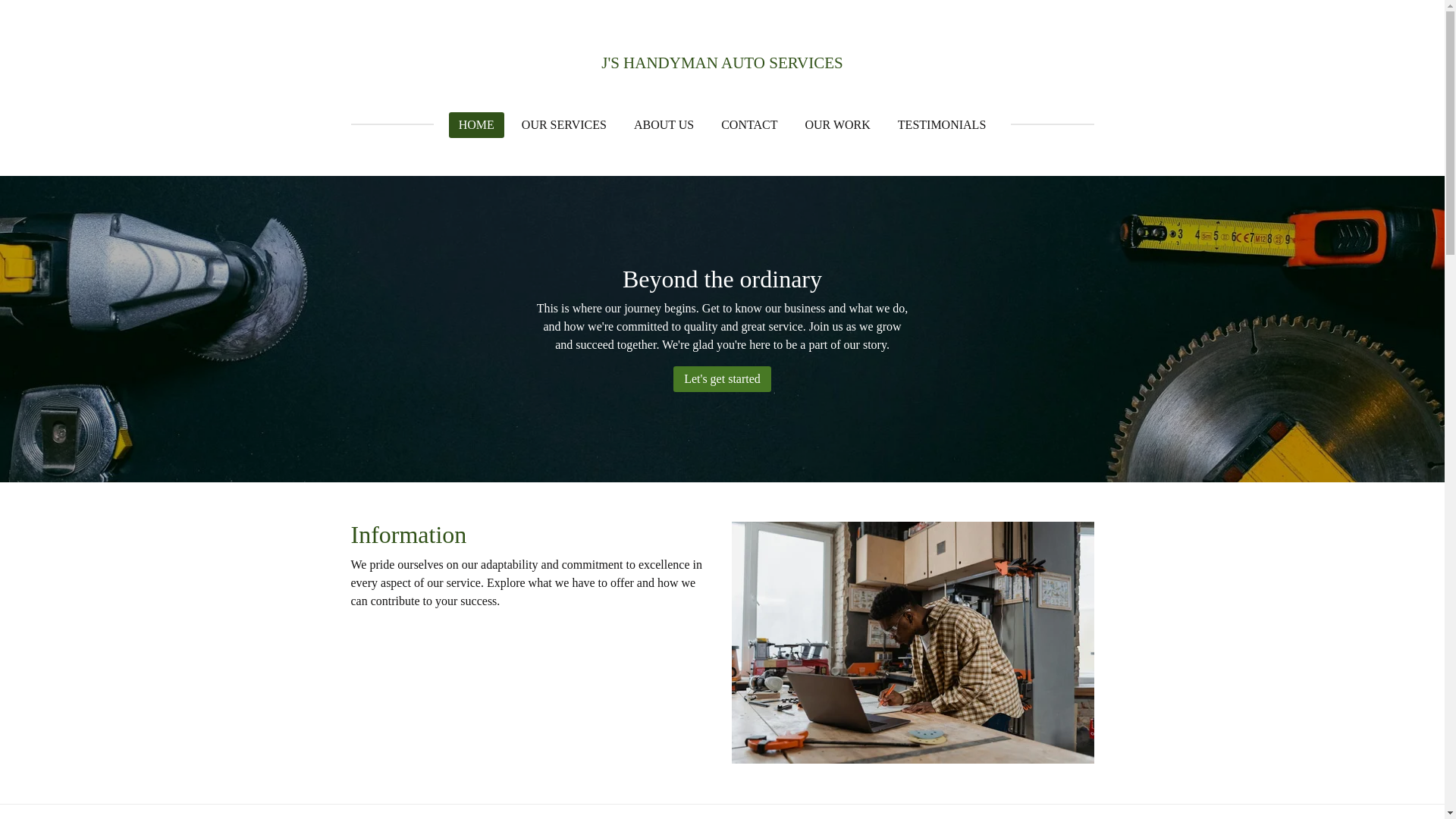 website screenshot of https://jshandymanandautoservices.com/