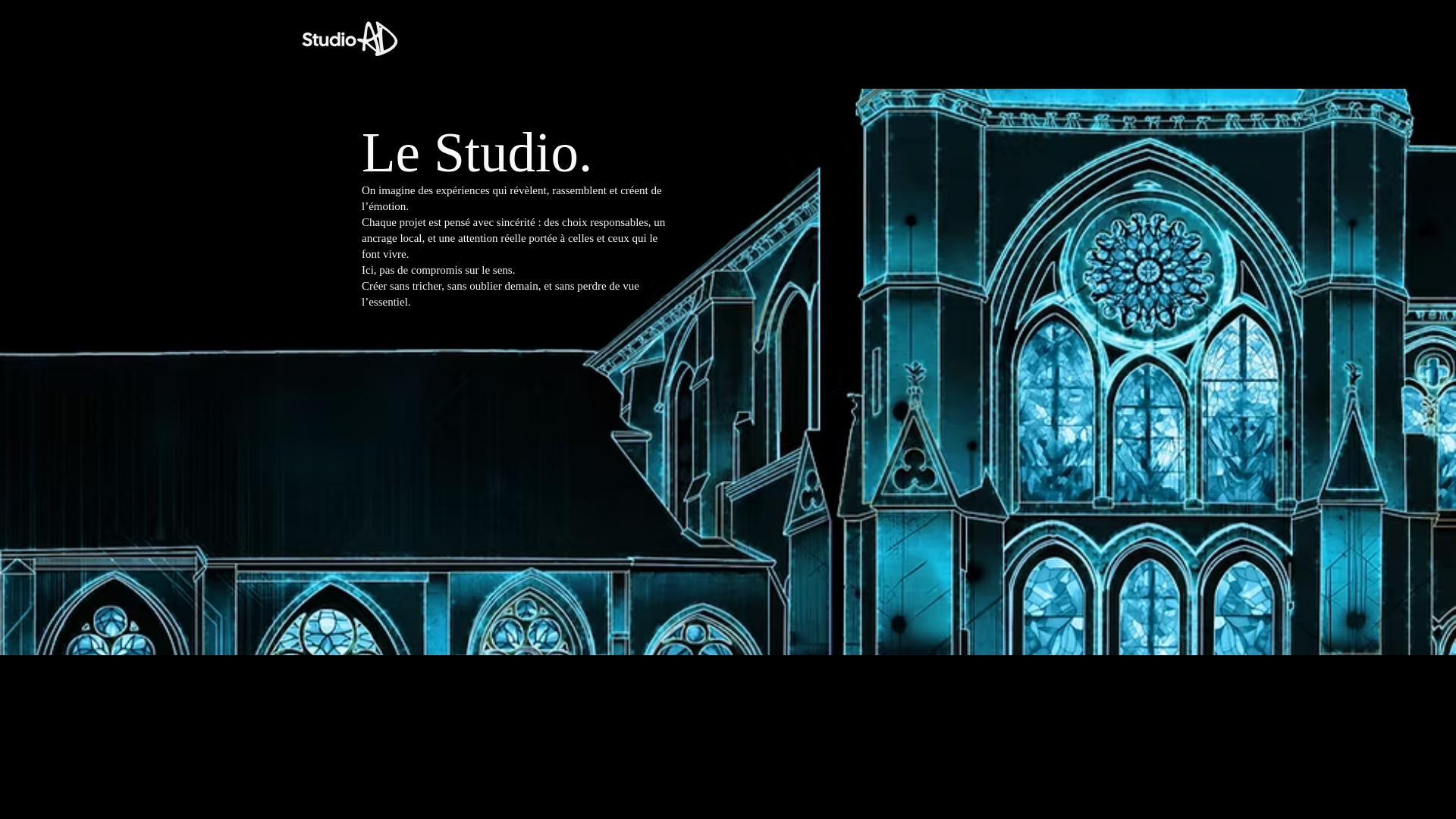 website screenshot of https://studioadcreation.com/
