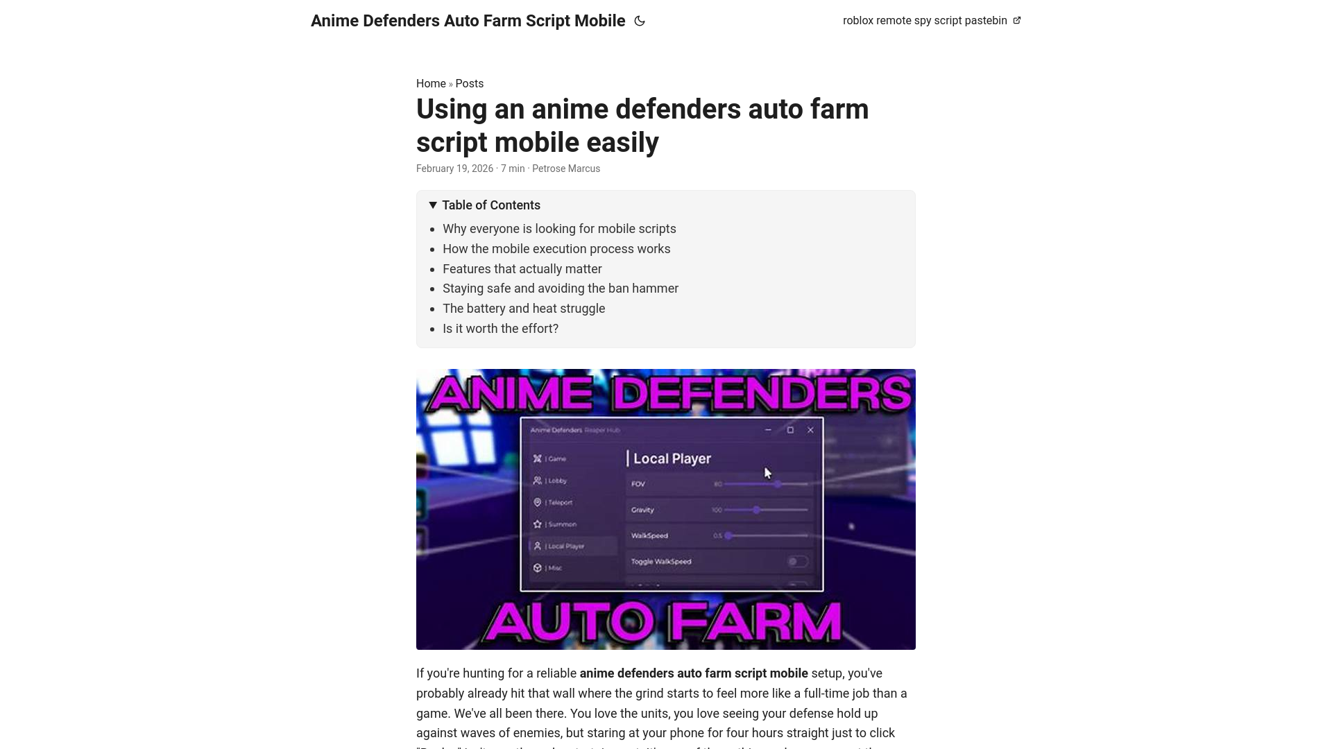 website screenshot of https://anime-defenders-auto-farm-script-mobile.pages.dev/
