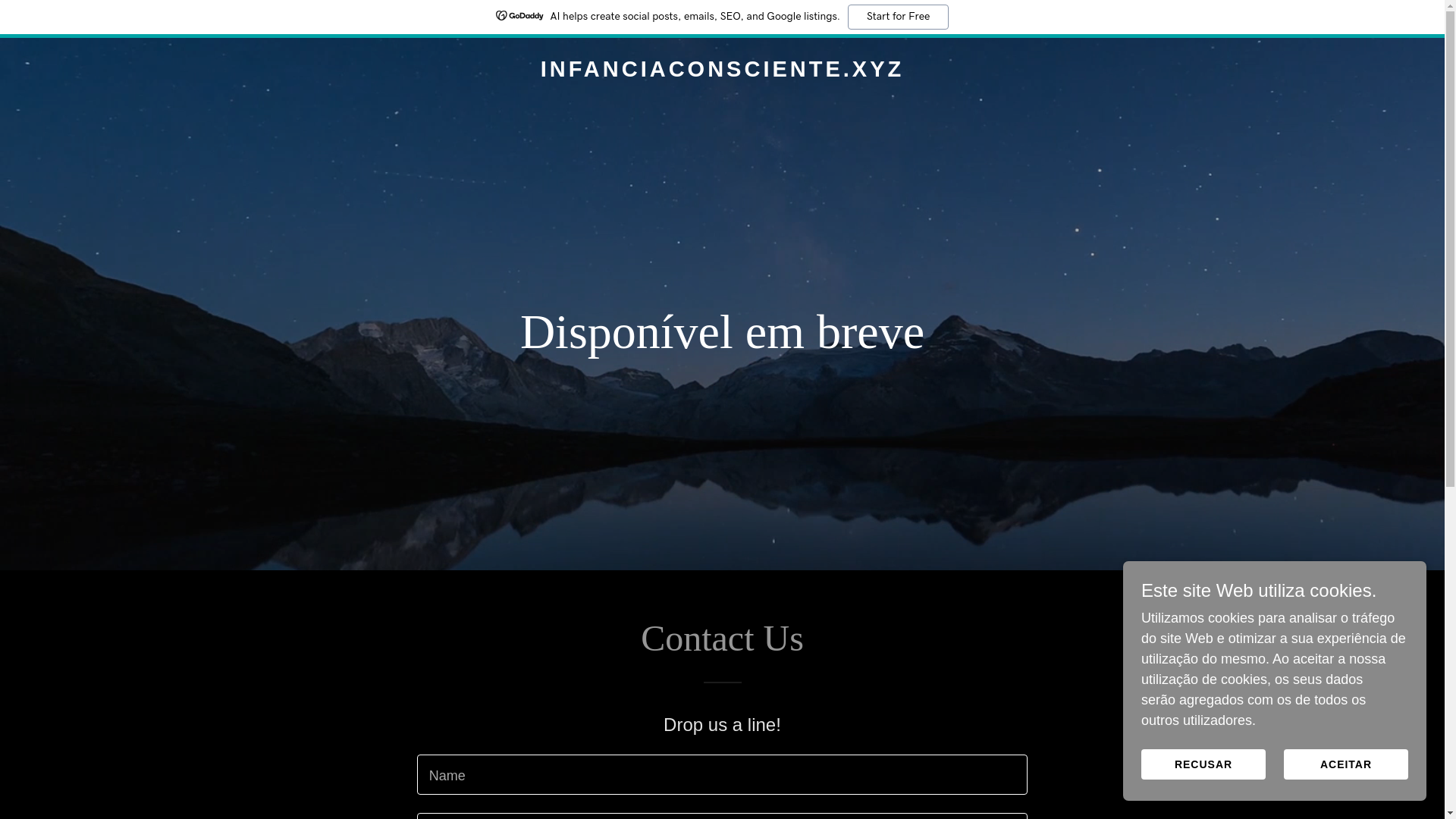 website screenshot of https://infanciaconsciente.xyz/