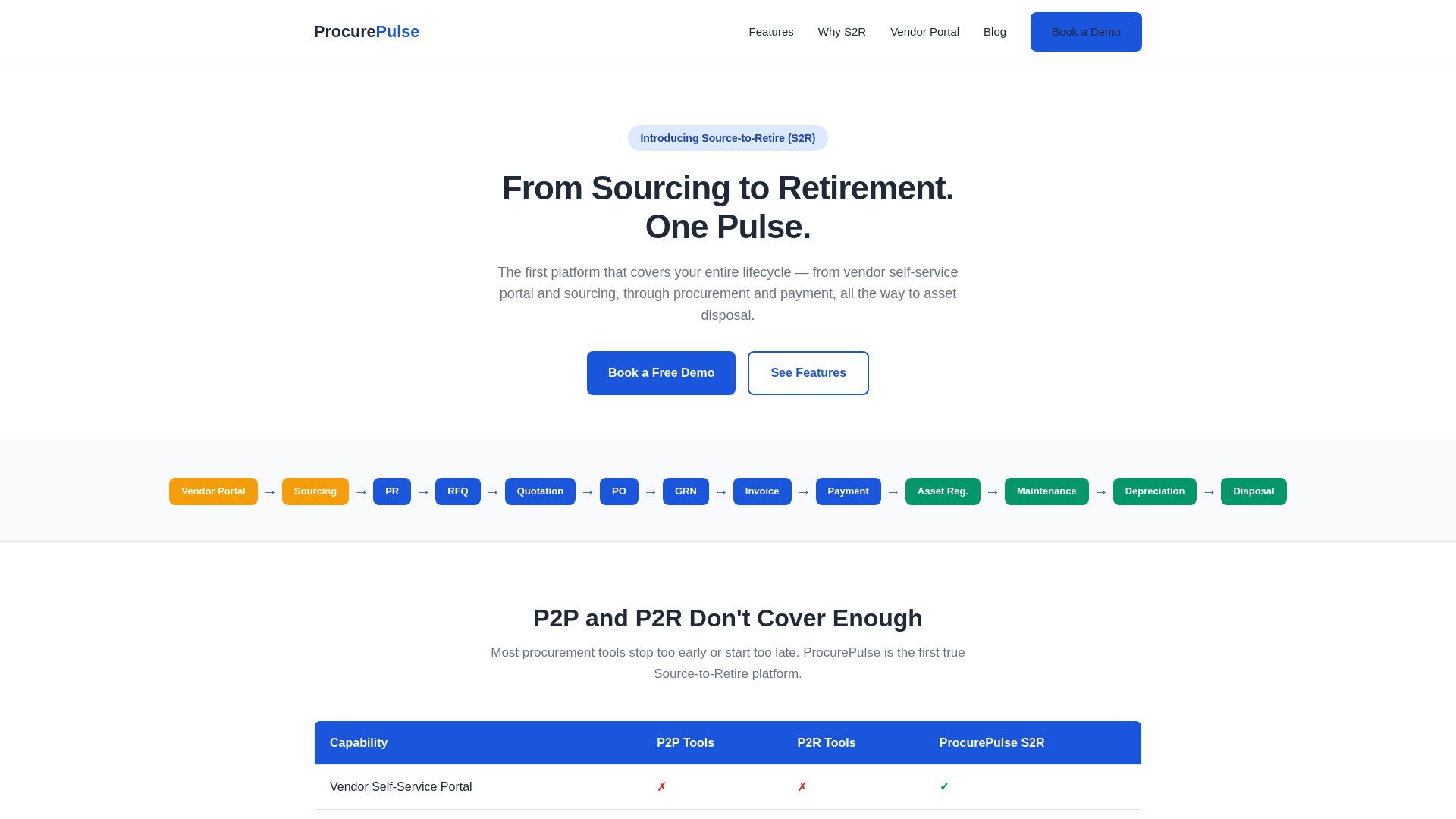 website screenshot of https://procurepulse.pages.dev/