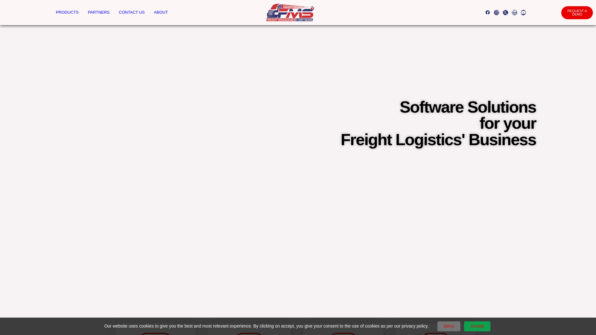 website screenshot of http://freight-mngt.com/