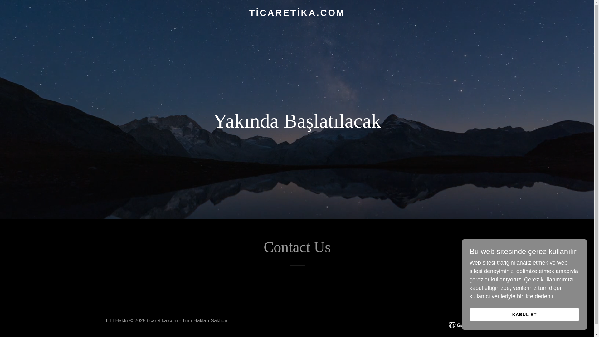 website screenshot of https://ticaretika.com/