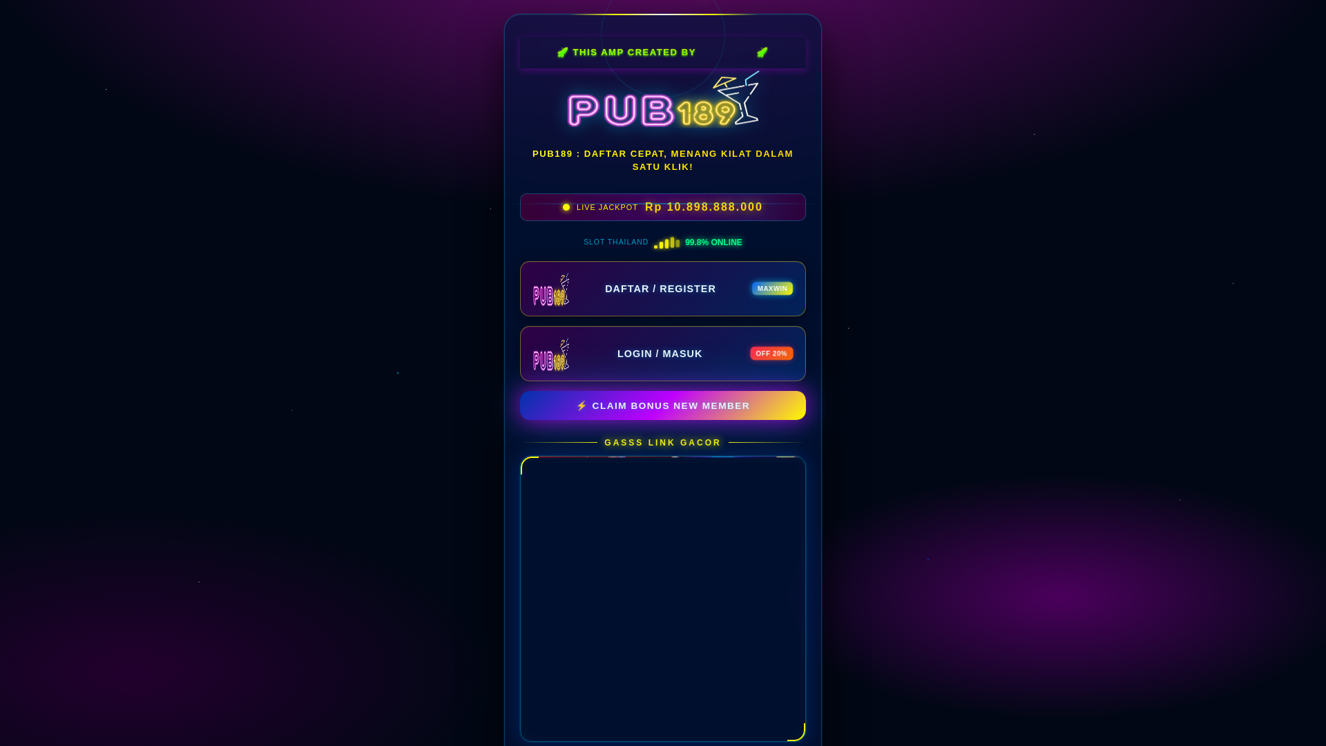 website screenshot of https://loginsayang-pub189.pages.dev/