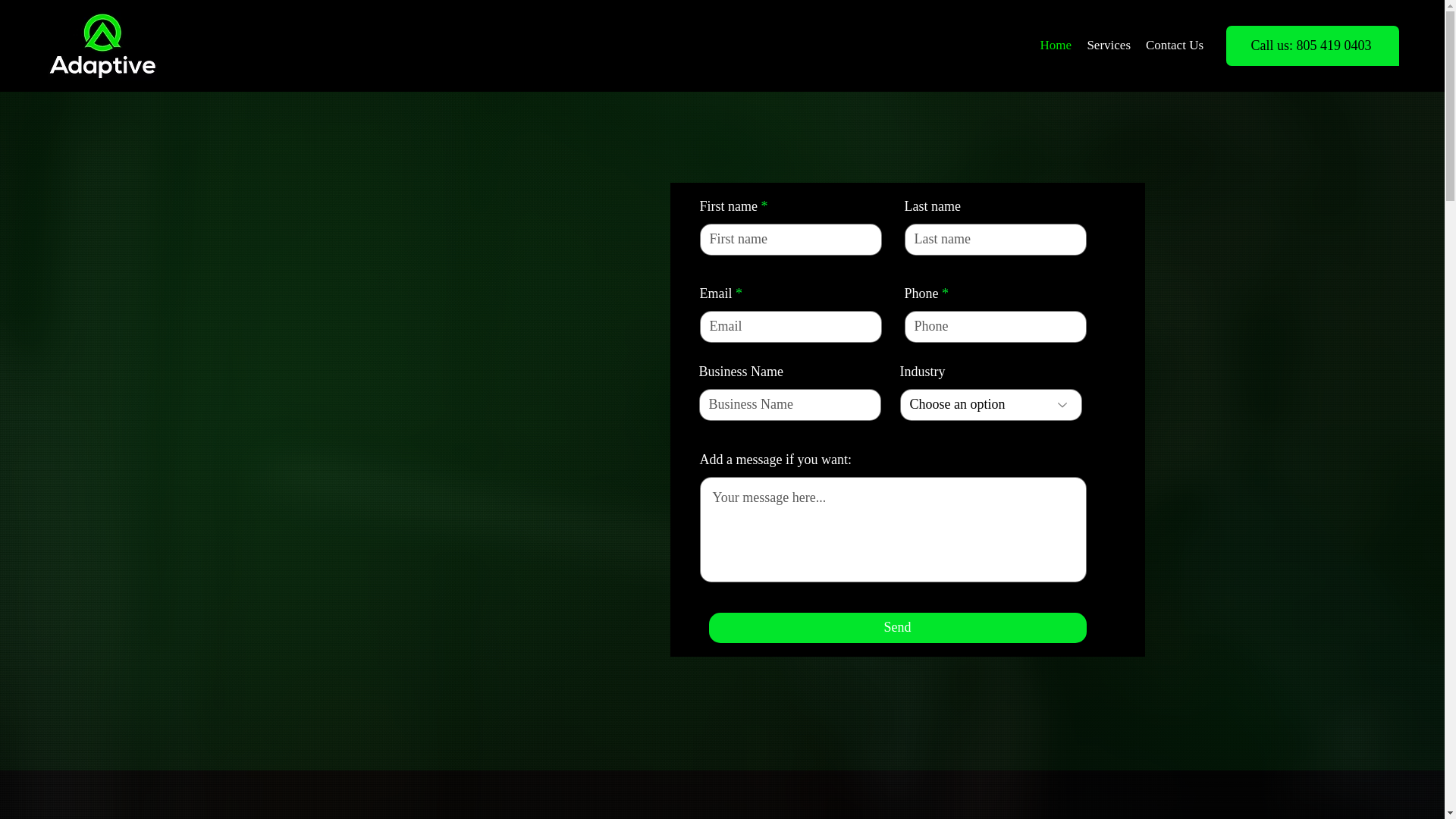 website screenshot of https://instantadaptivemerchantservices.com/