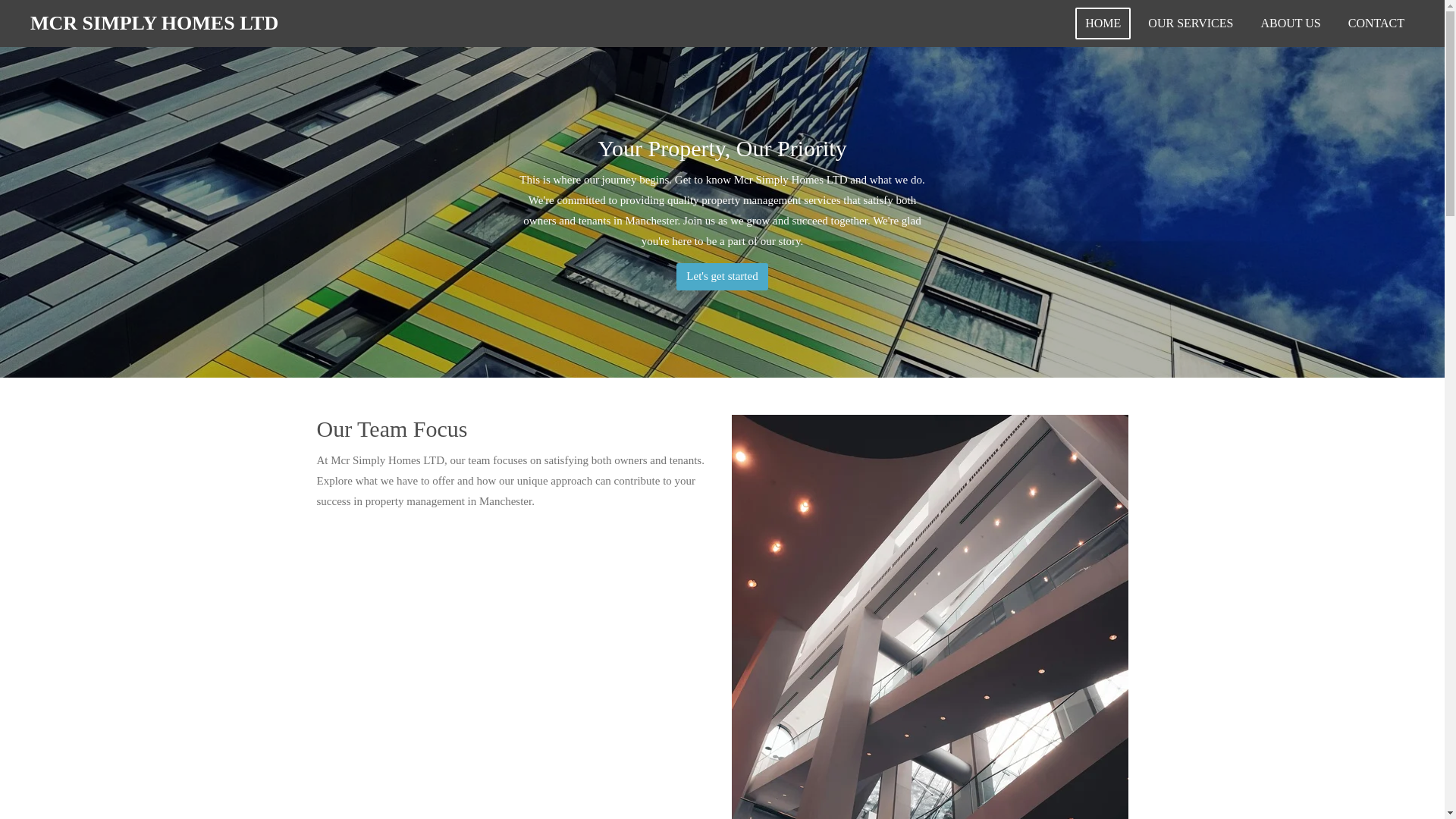 website screenshot of https://mcrsimplyhomesltd.com/