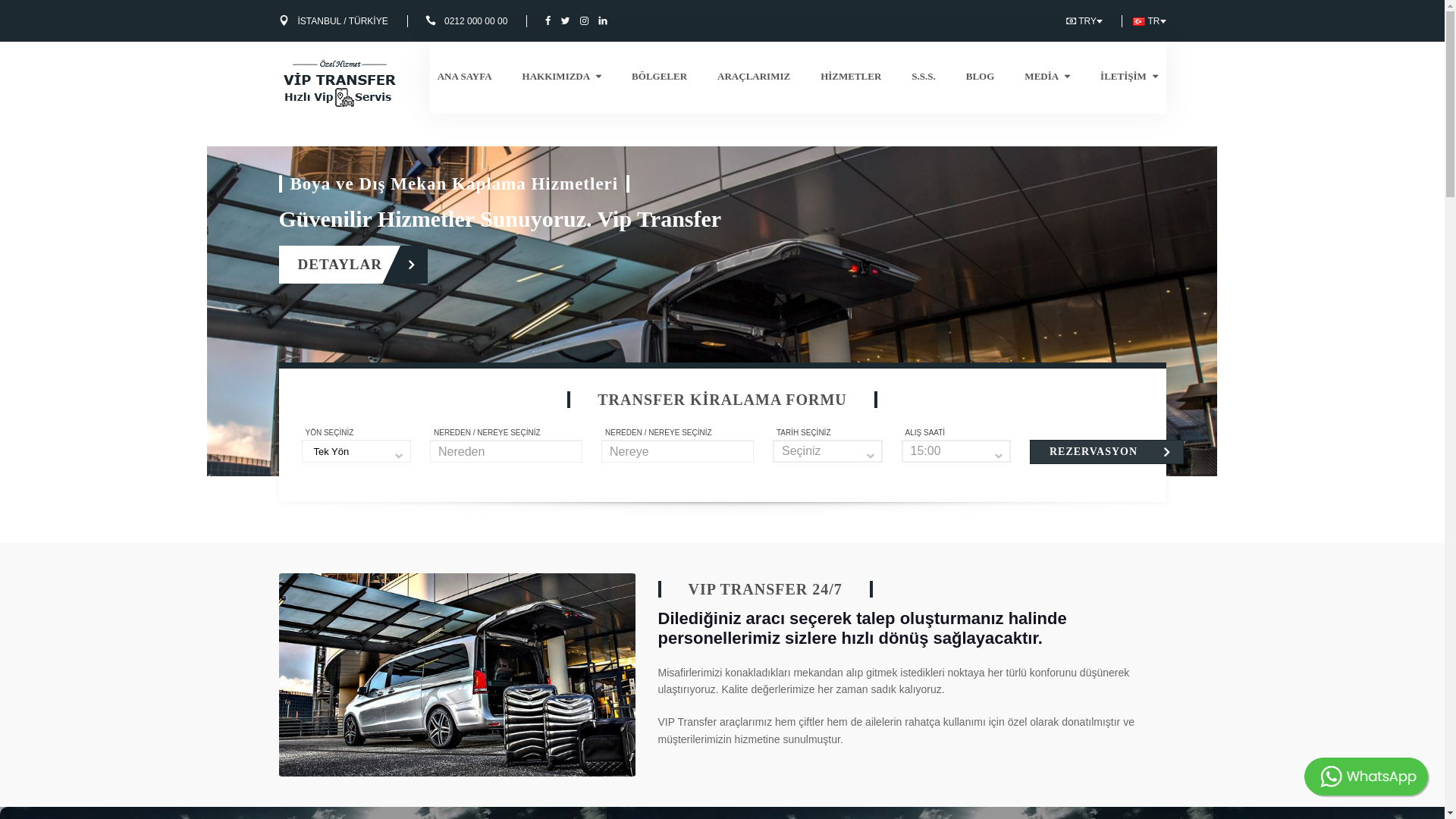 website screenshot of https://goldmakanviptravel.com.tr/