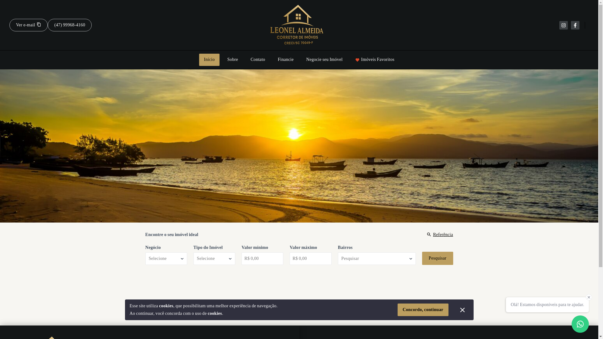 website screenshot of https://leonelalmeida.com.br/