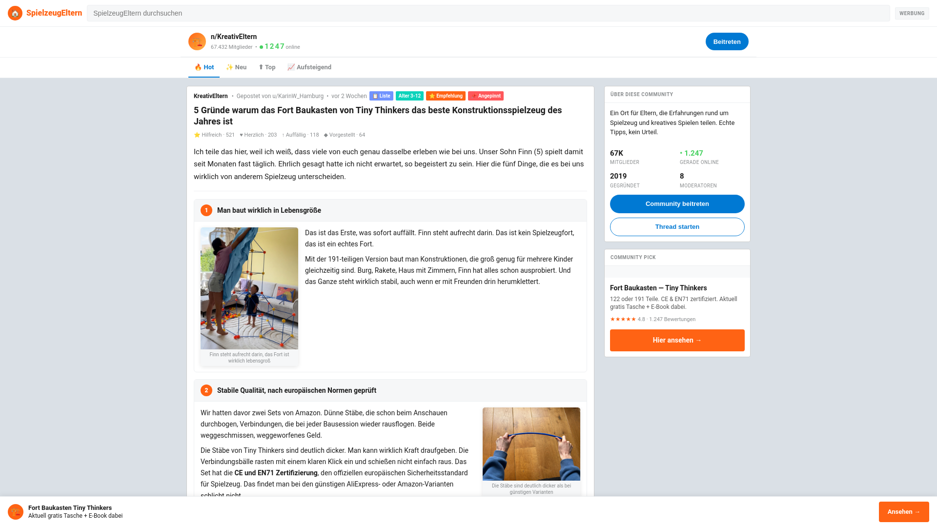 website screenshot of https://spielzeug-eltern-5reasonswhy.pages.dev/