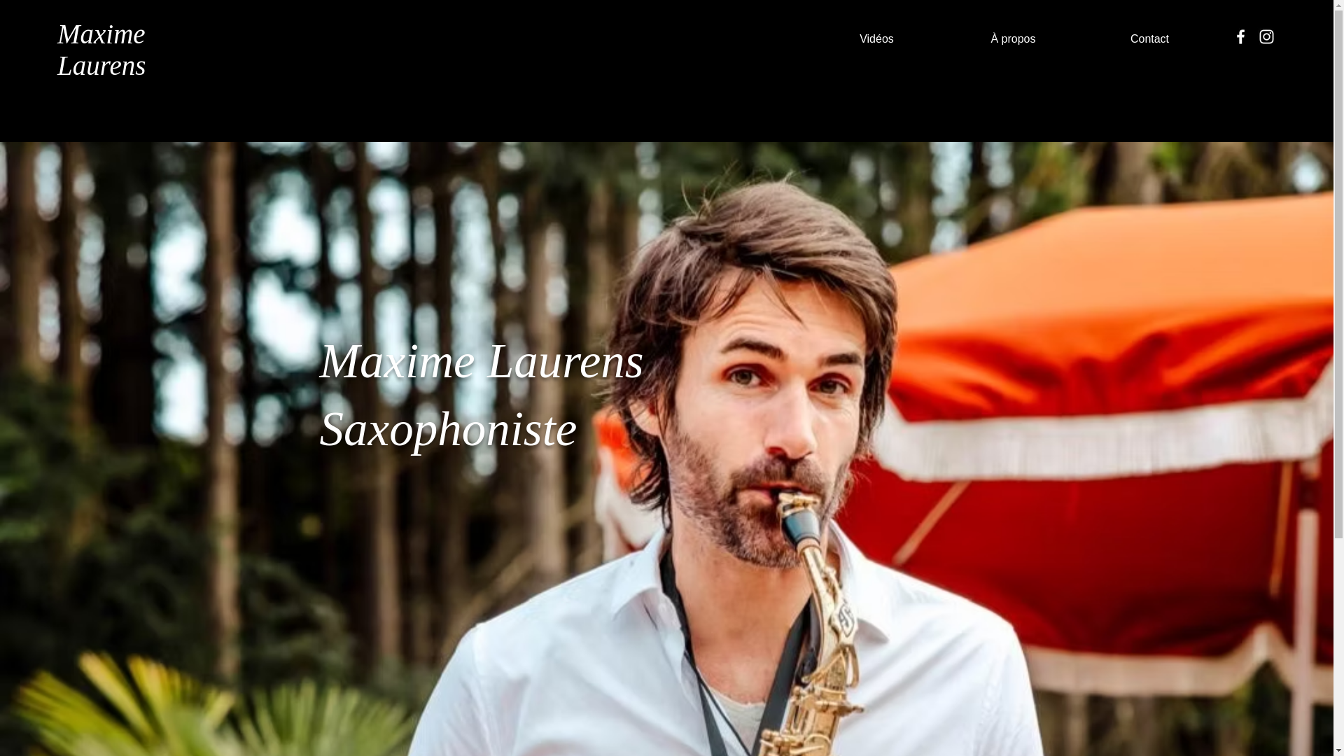 website screenshot of https://maximelaurens.fr/