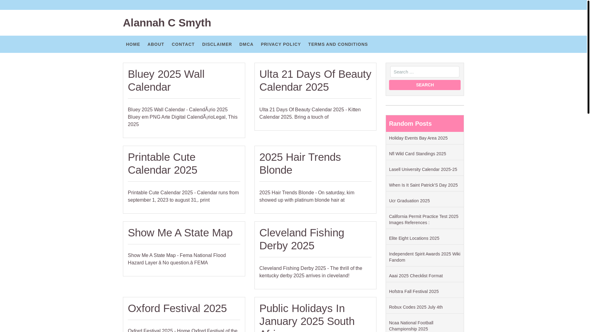 website screenshot of https://alannahcsmyth.pages.dev/