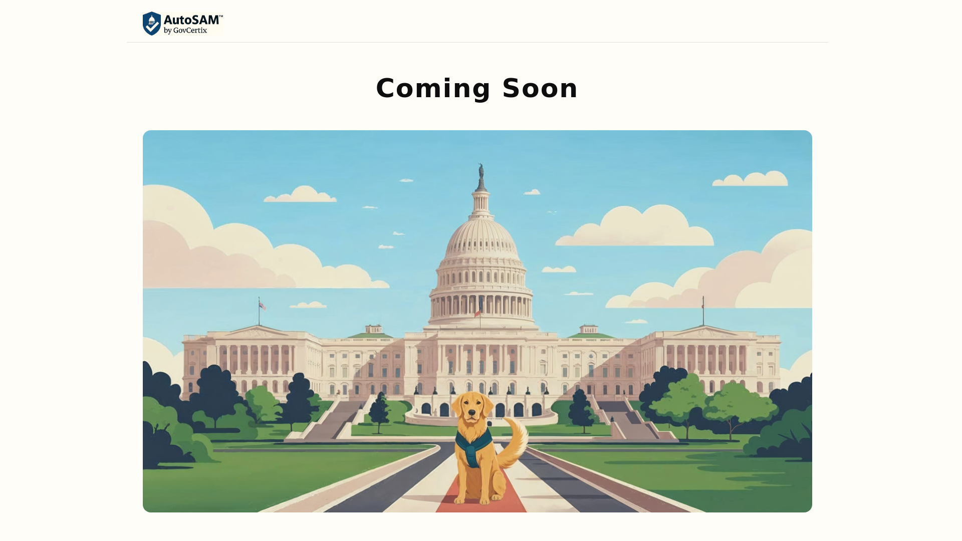 website screenshot of https://autosam.io