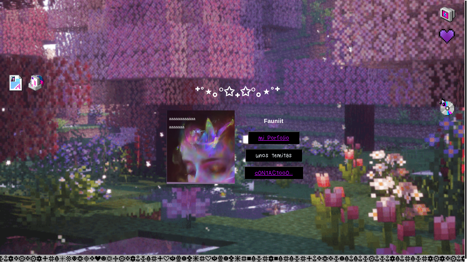 website screenshot of https://fauniit.fun/