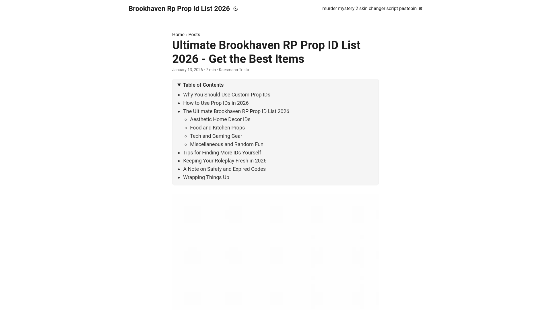 website screenshot of https://brookhavenrppropidlist2026.pages.dev/