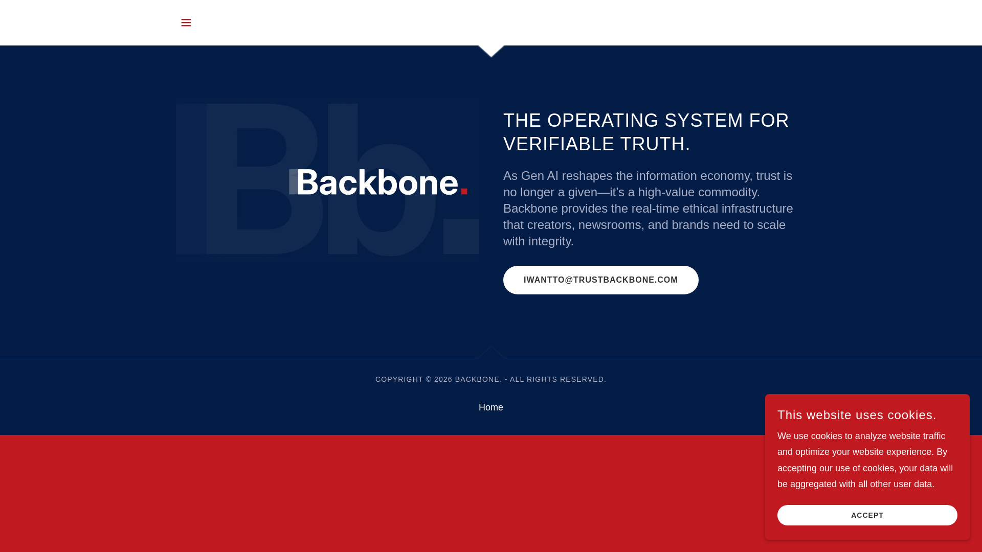 website screenshot of https://trustbackbone.com/